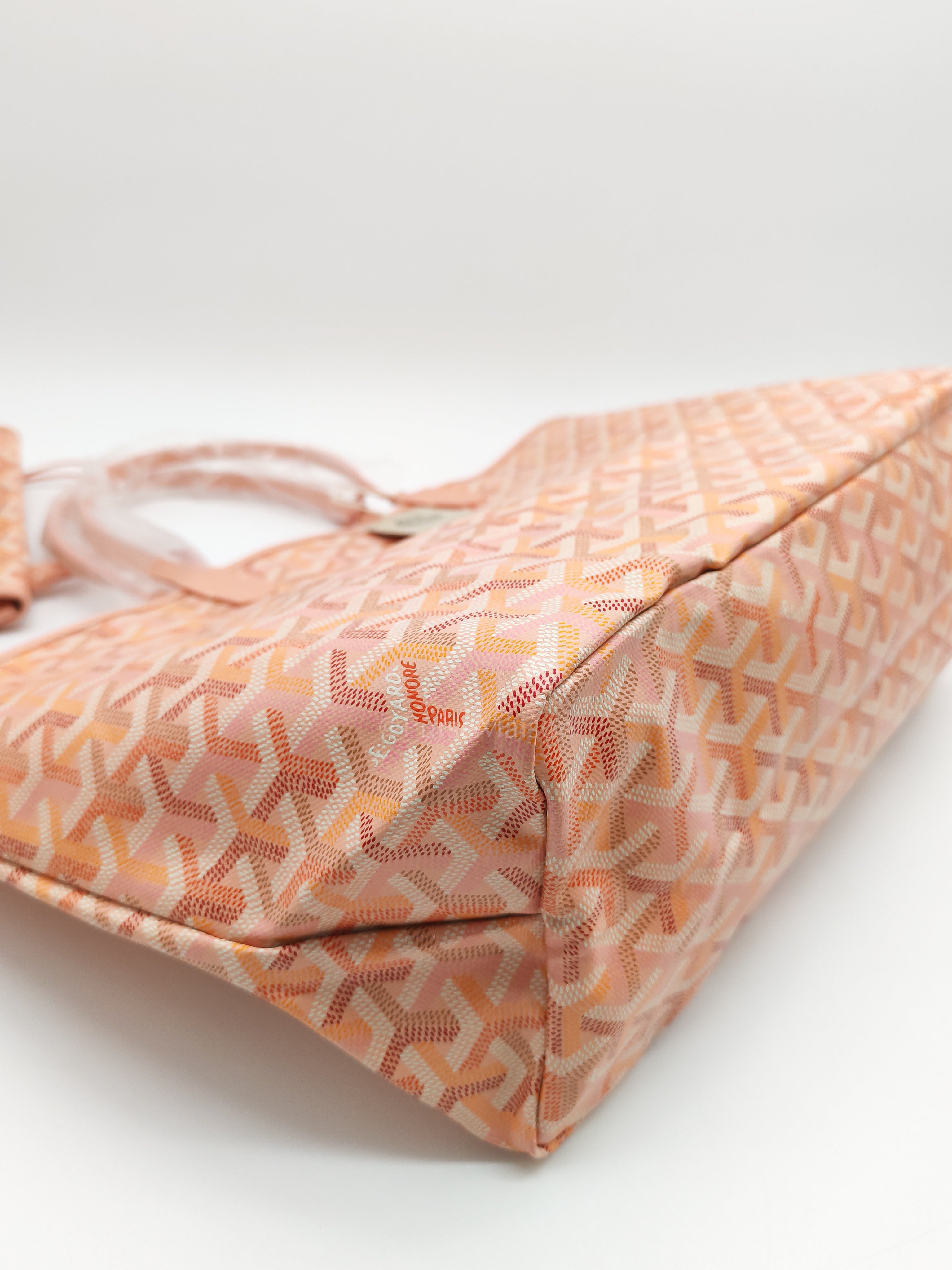 Saint Louis PM Powder Pink with Croc Universel Clip Charm in Goyardine Canvas Tote Bag (Limited Edition)