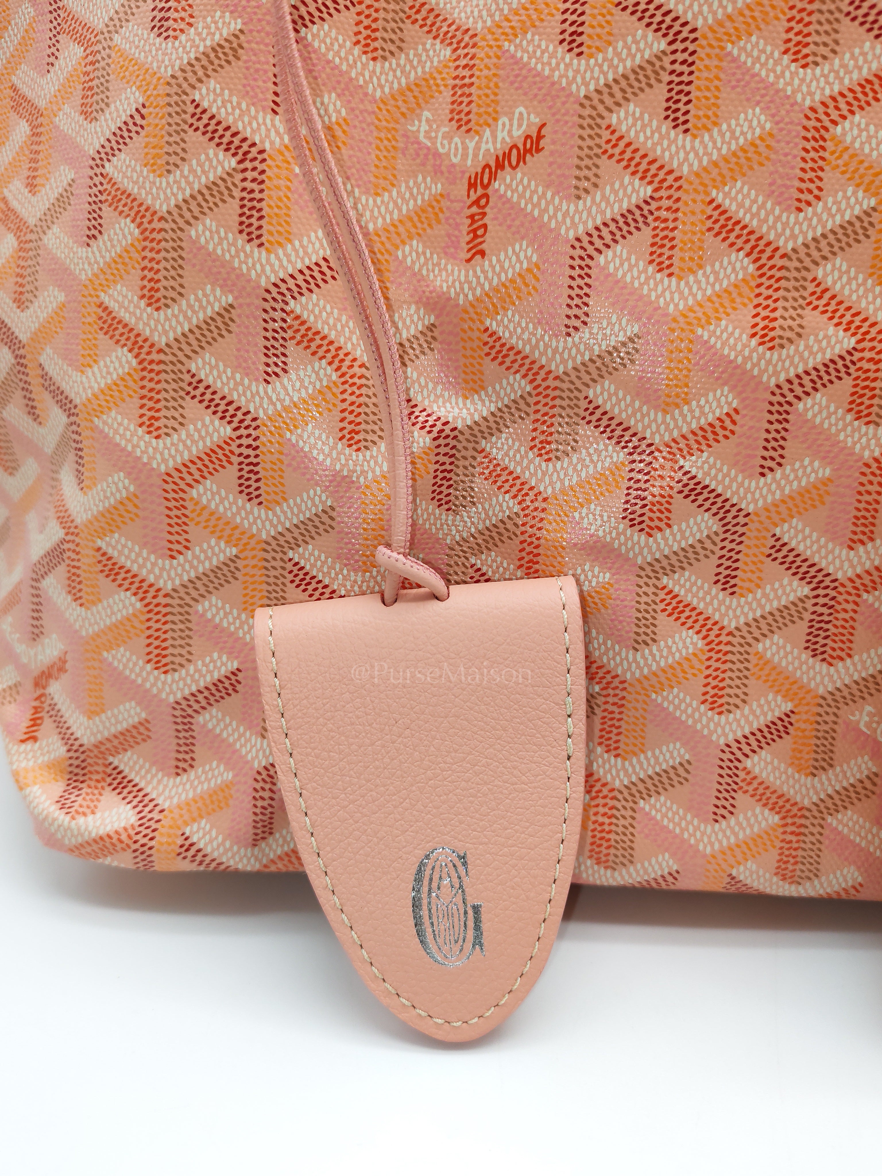 Saint Louis PM Powder Pink with Croc Universel Clip Charm in Goyardine Canvas Tote Bag (Limited Edition)