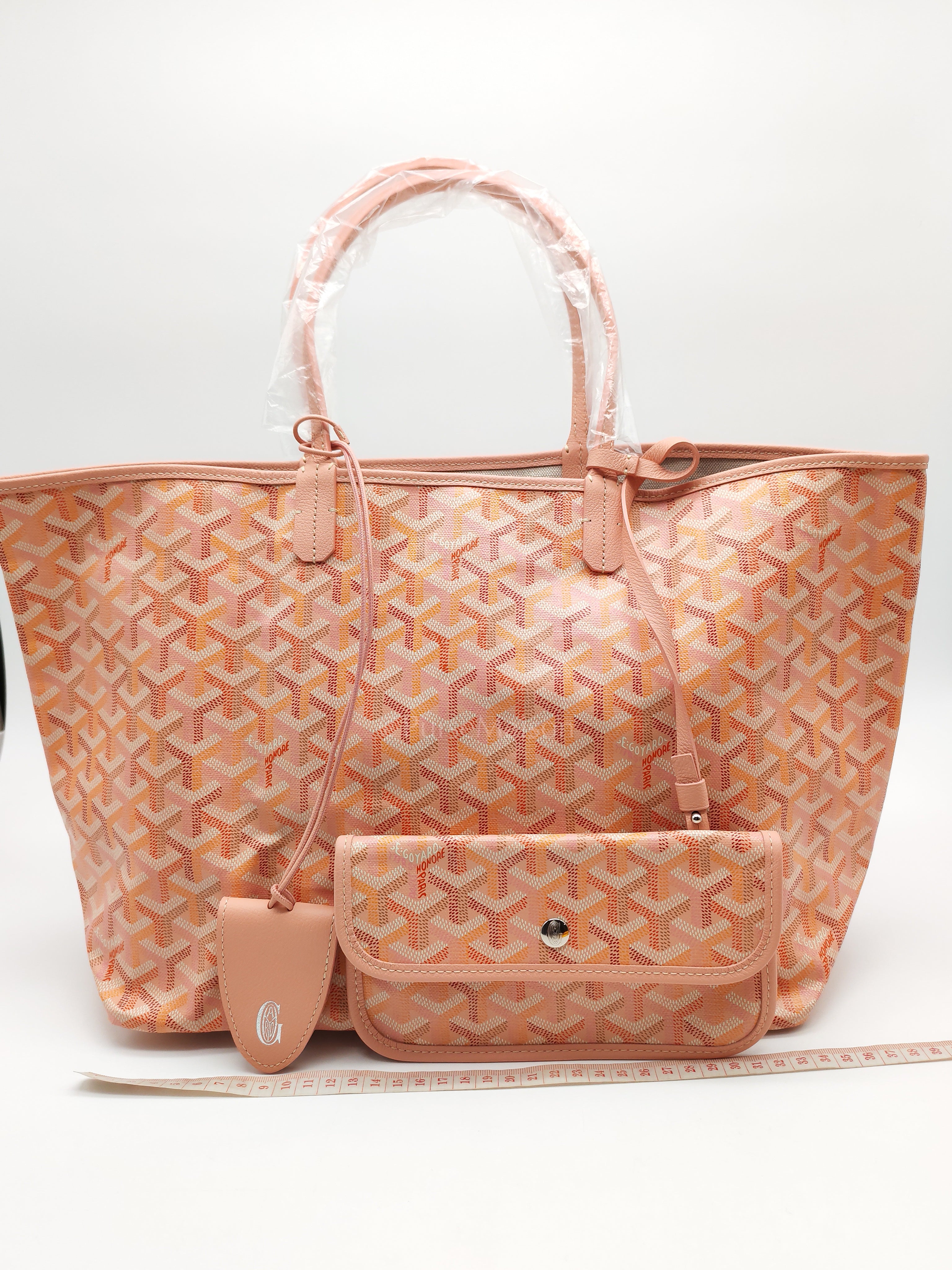 Saint Louis PM Powder Pink with Croc Universel Clip Charm in Goyardine Canvas Tote Bag (Limited Edition)