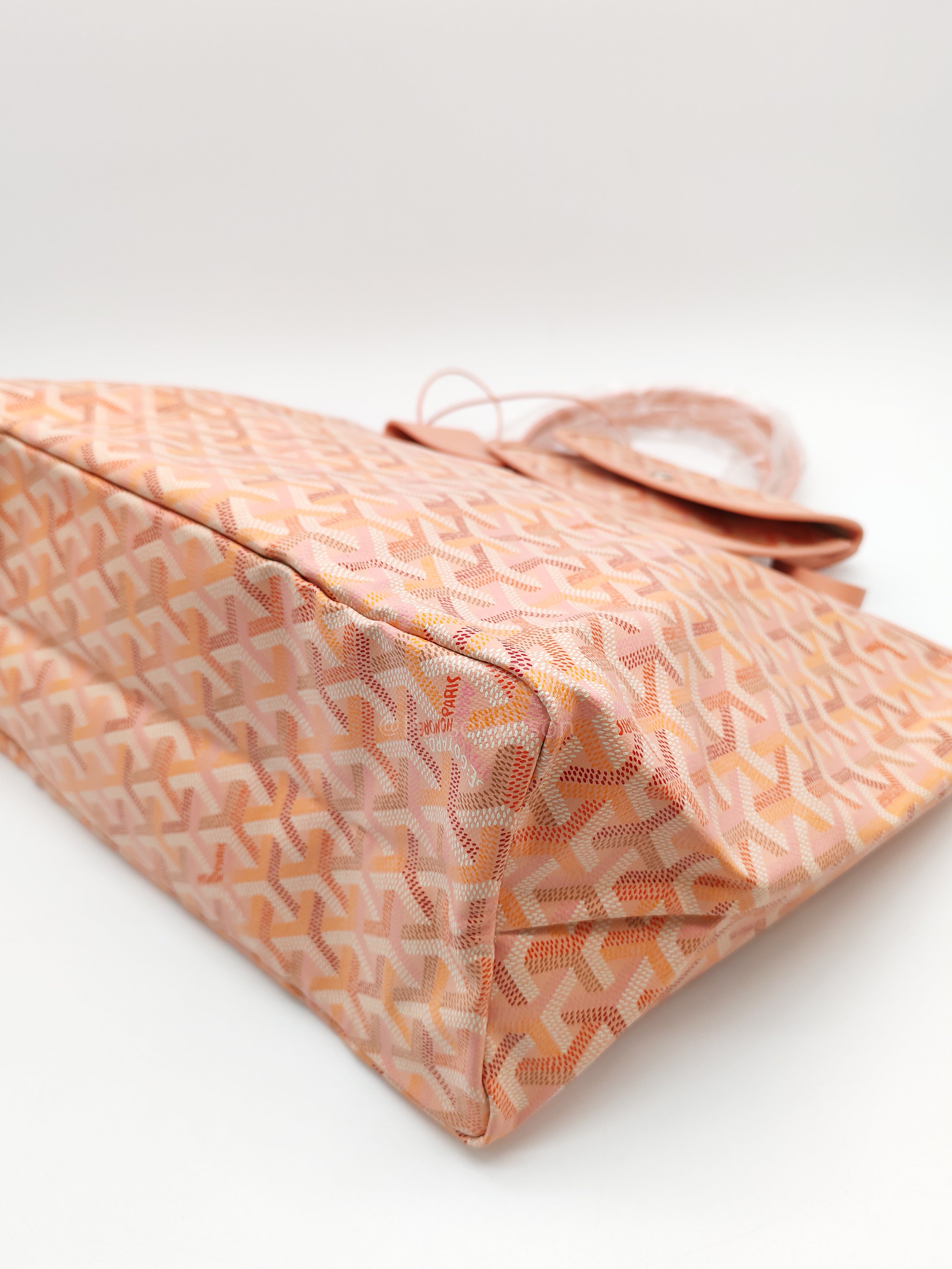 Saint Louis PM Powder Pink with Croc Universel Clip Charm in Goyardine Canvas Tote Bag (Limited Edition)