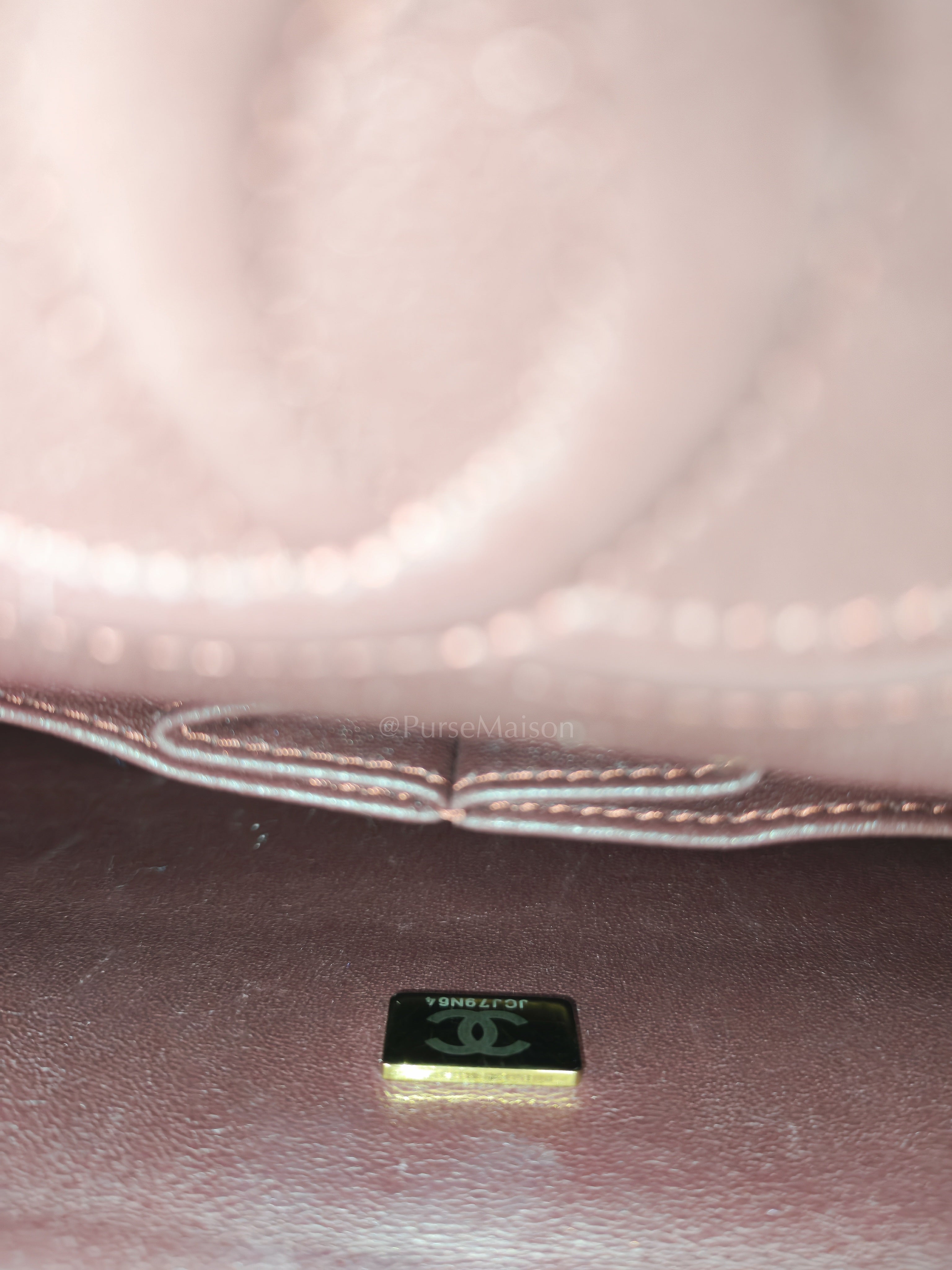 Classic Double Flap Small in Black Caviar Leather and Gold Hardware (Microchip) Year 2025