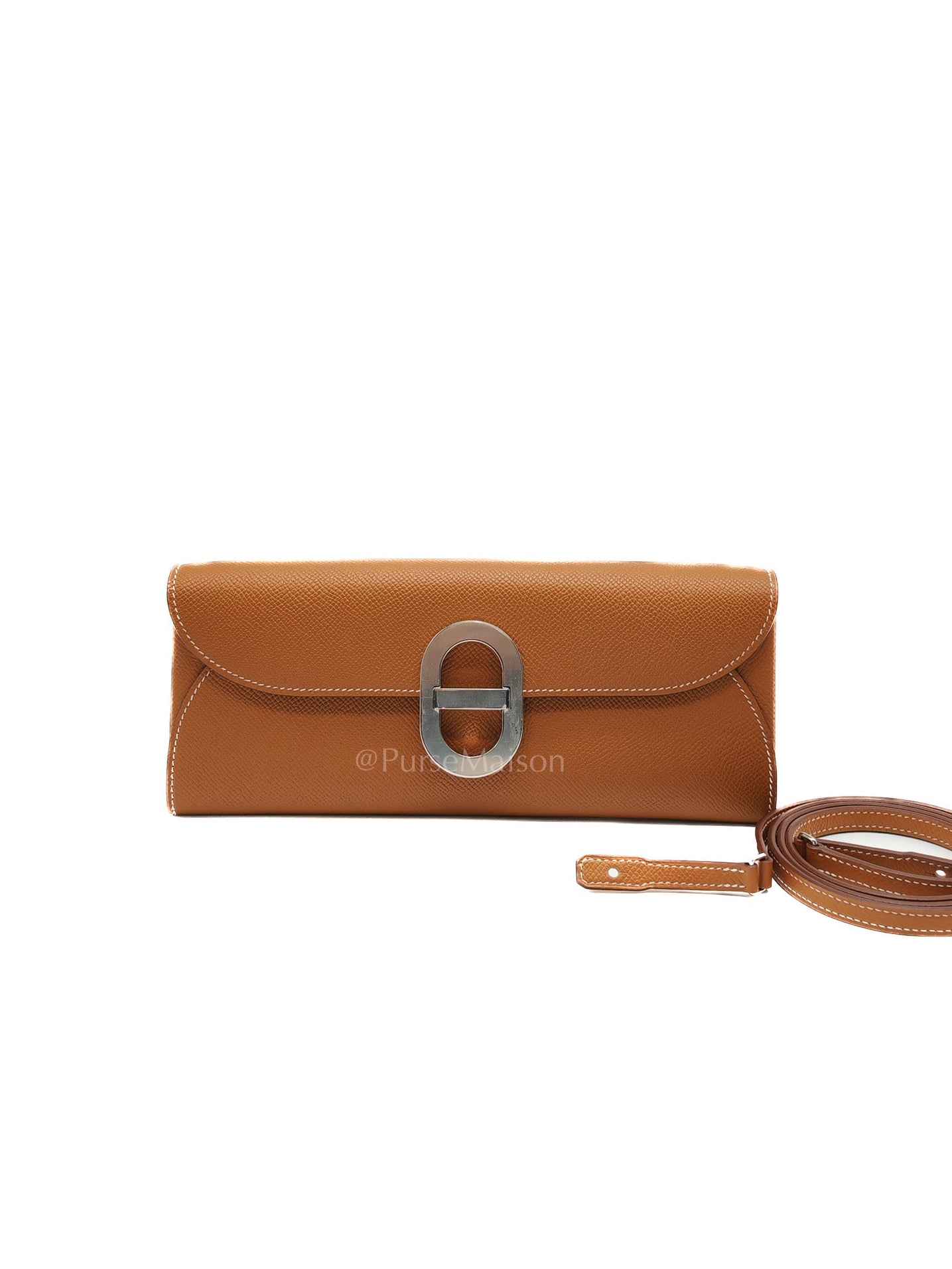 Maillon Wallet To Go in Gold Epsom Leather & Palladium Hardware Stamp B (2023)