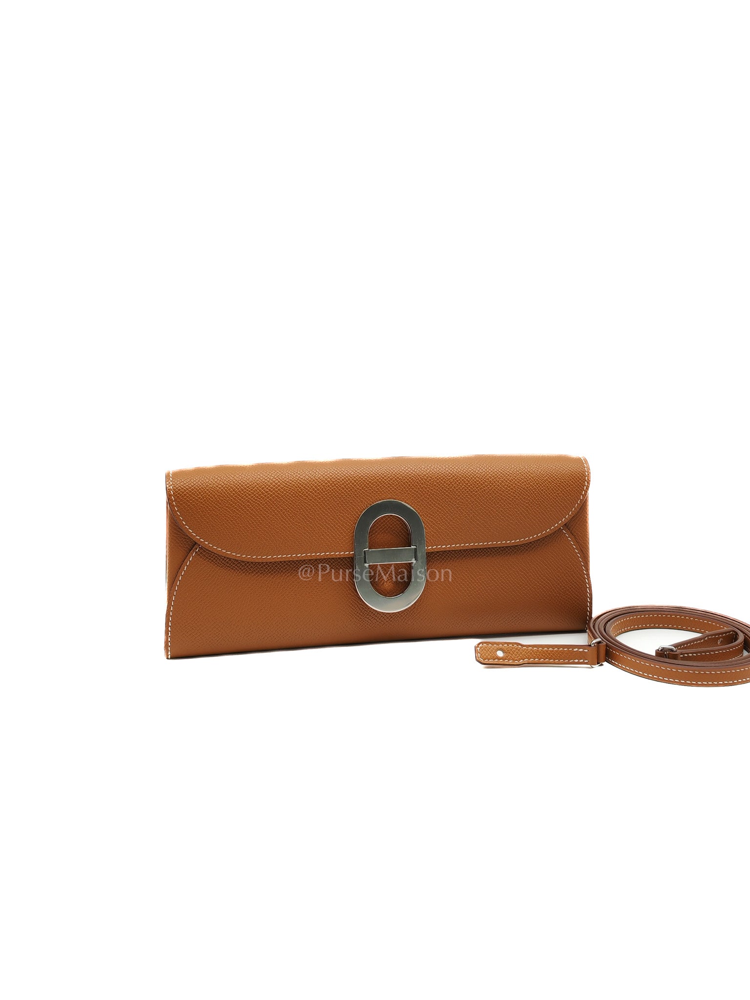 Maillon Wallet To Go in Gold Epsom Leather & Palladium Hardware Stamp B (2023)