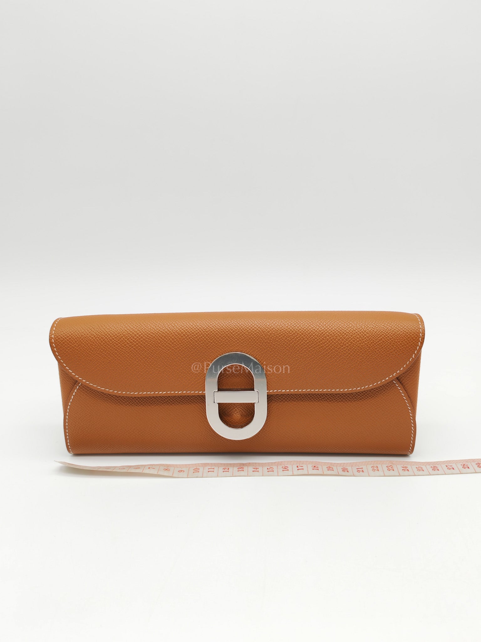 Maillon Wallet To Go in Gold Epsom Leather & Palladium Hardware Stamp B (2023)