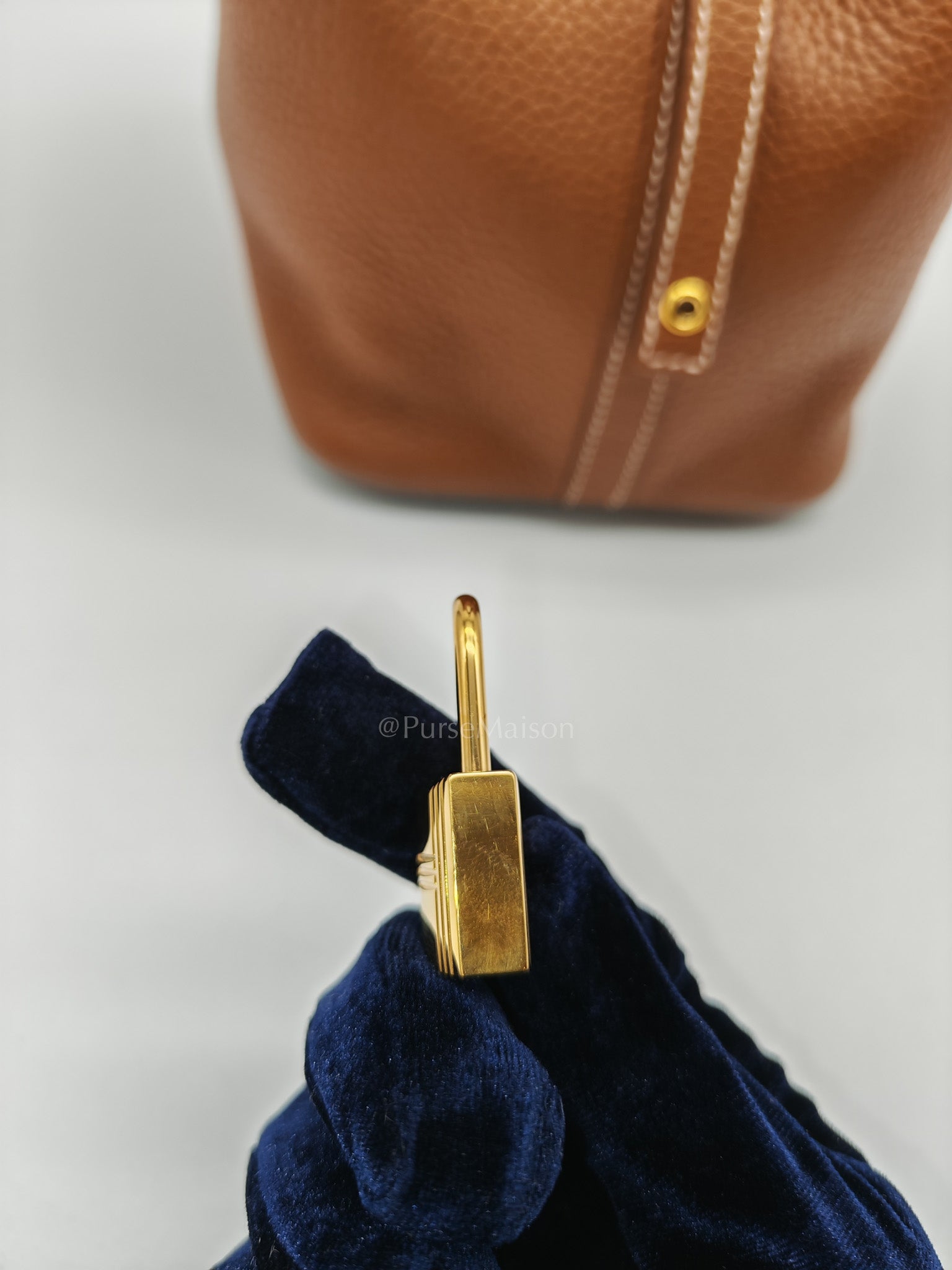 Picotin Lock 18 Gold Clemence Leather Gold Hardware Stamp Z(2021)