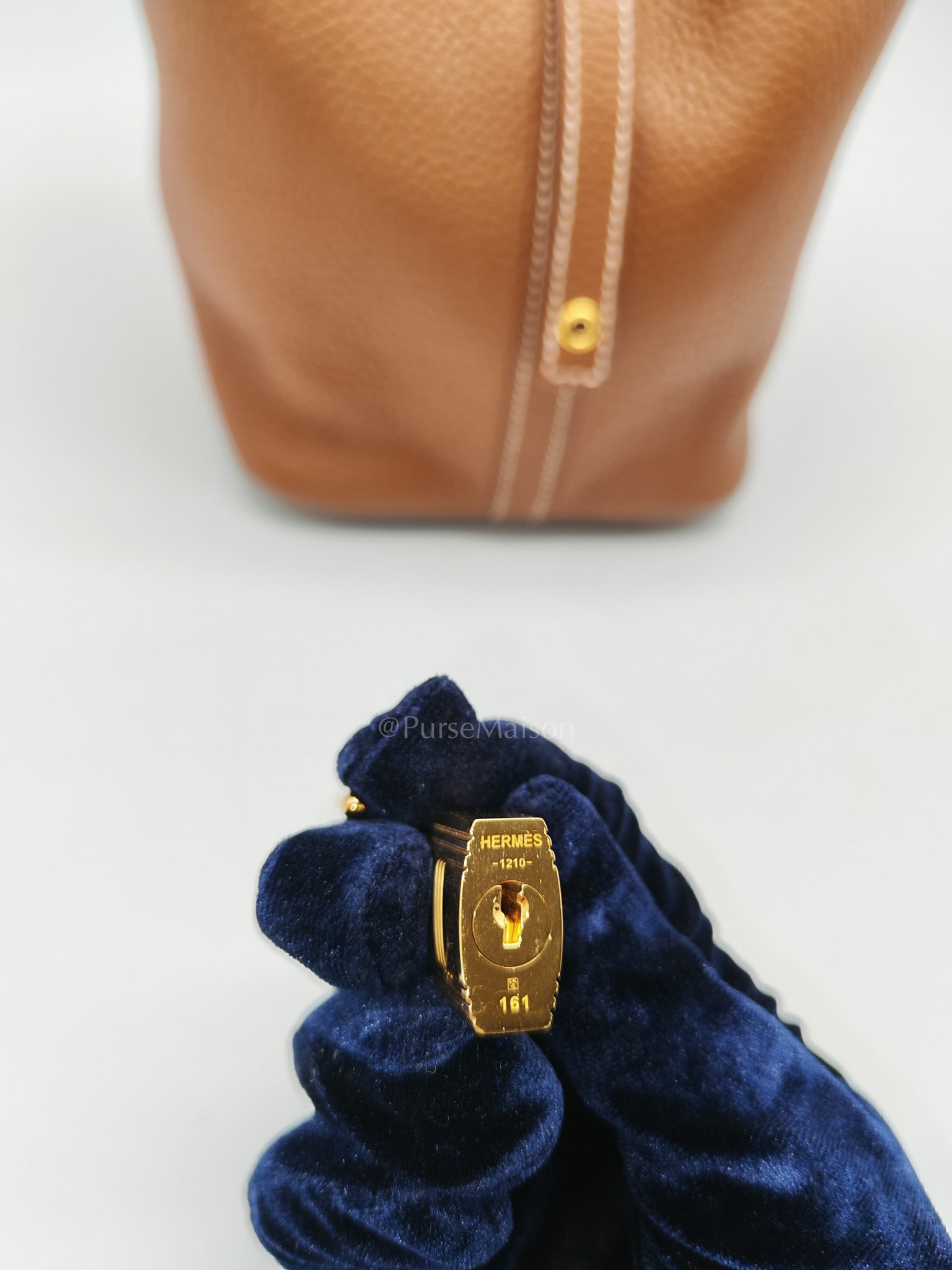 Picotin Lock 18 Gold Clemence Leather Gold Hardware Stamp Z(2021)