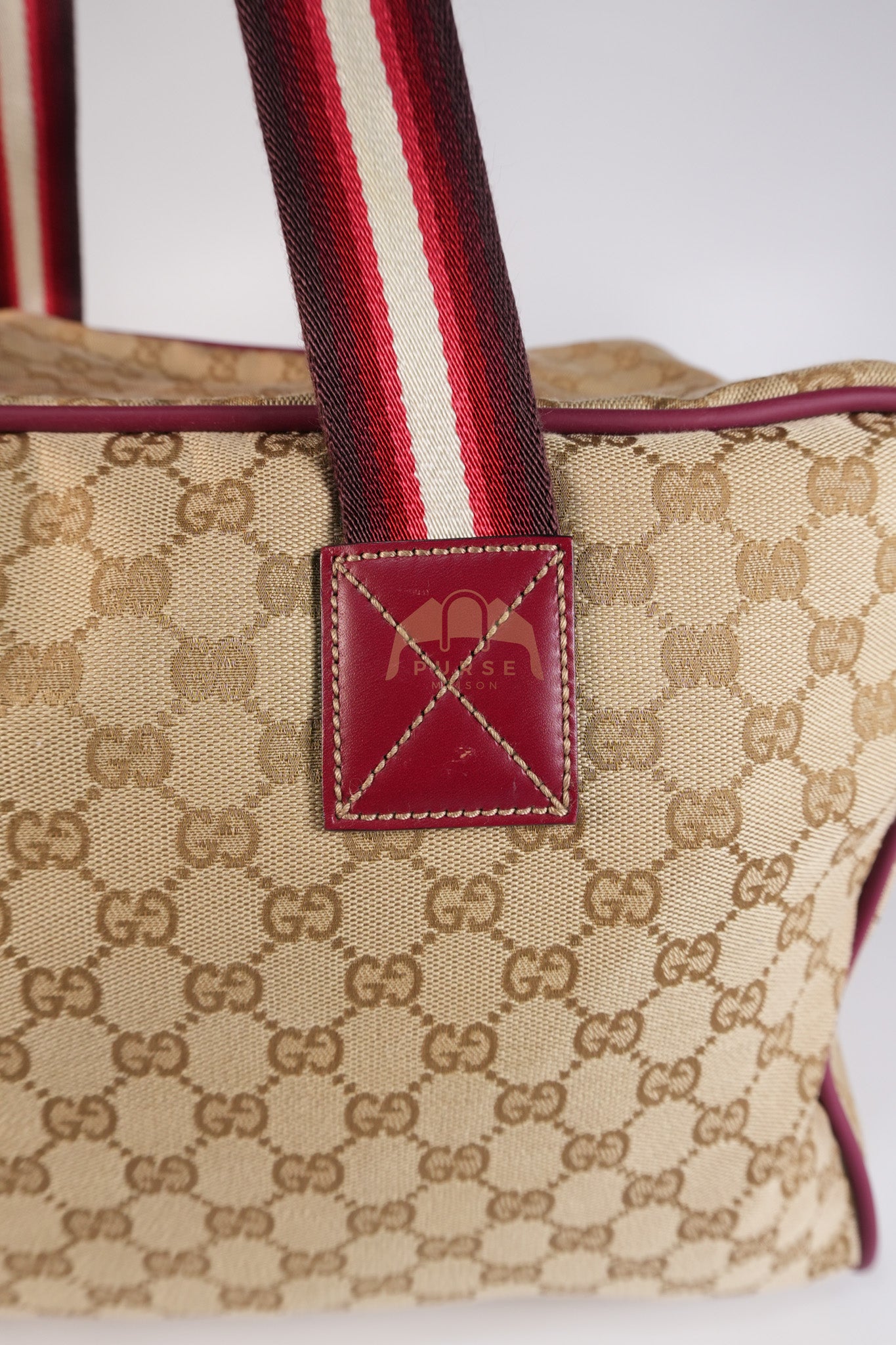 Overnight Travel Bag in Web GG Canvas | Purse Maison Luxury Bags Shop