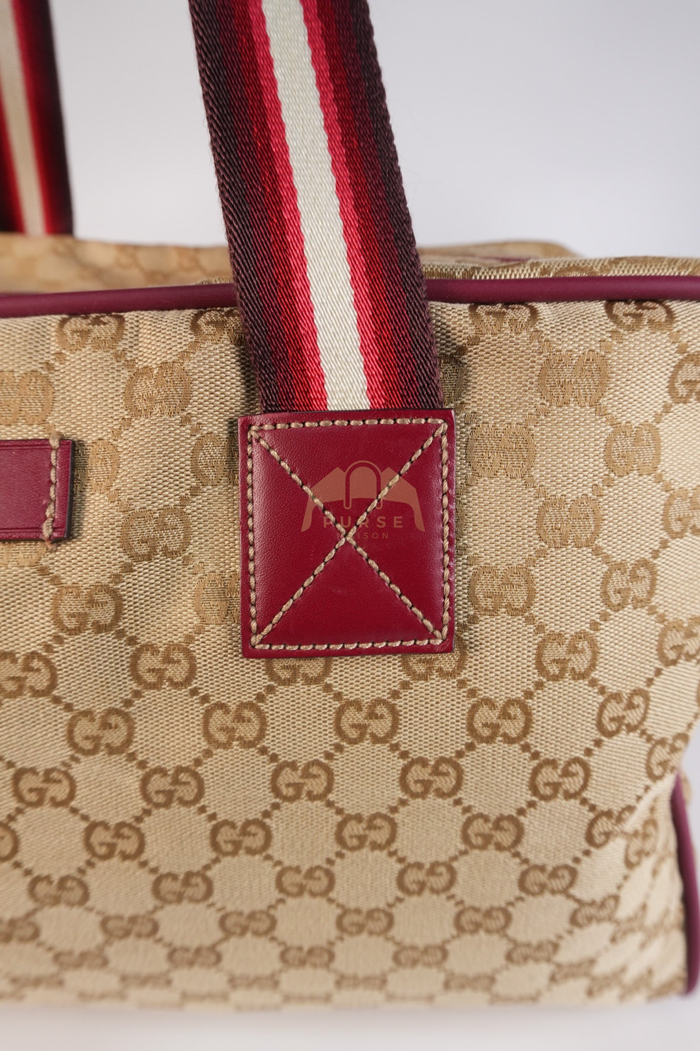 Overnight Travel Bag in Web GG Canvas | Purse Maison Luxury Bags Shop