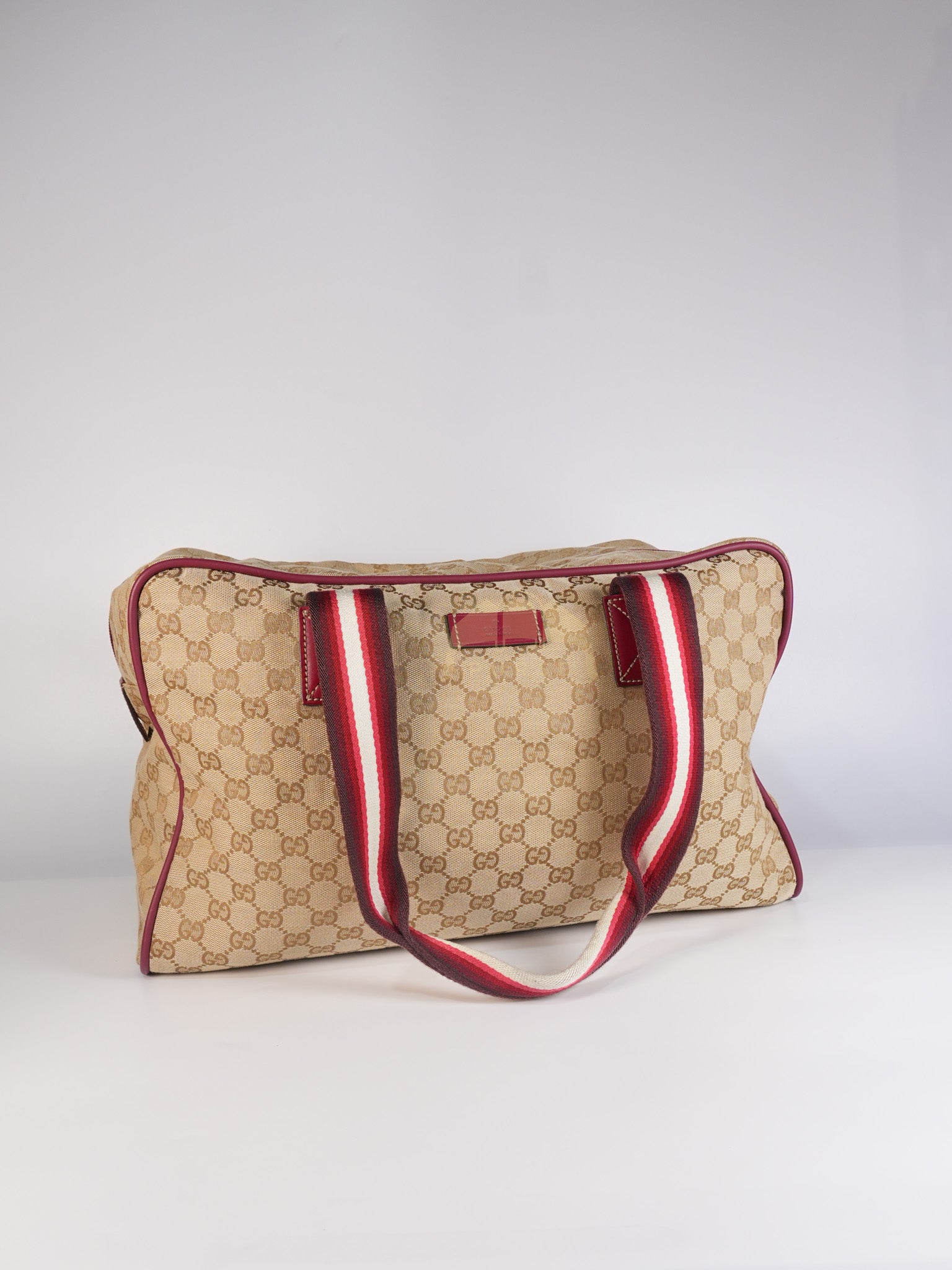 Overnight Travel Bag in Web GG Canvas | Purse Maison Luxury Bags Shop