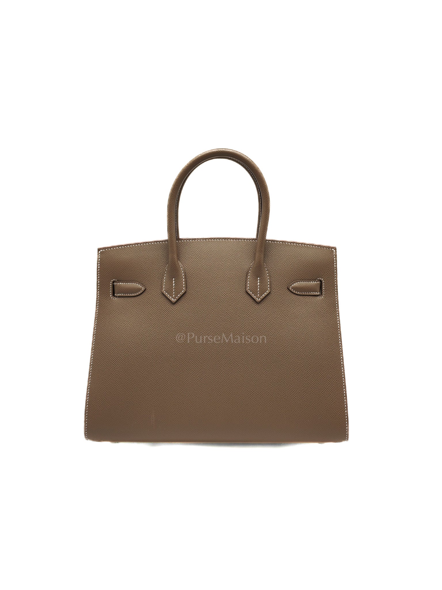Birkin 30 Sellier in Etoupe Epsom Leather Palladium Hardware Stamp Y(2020)