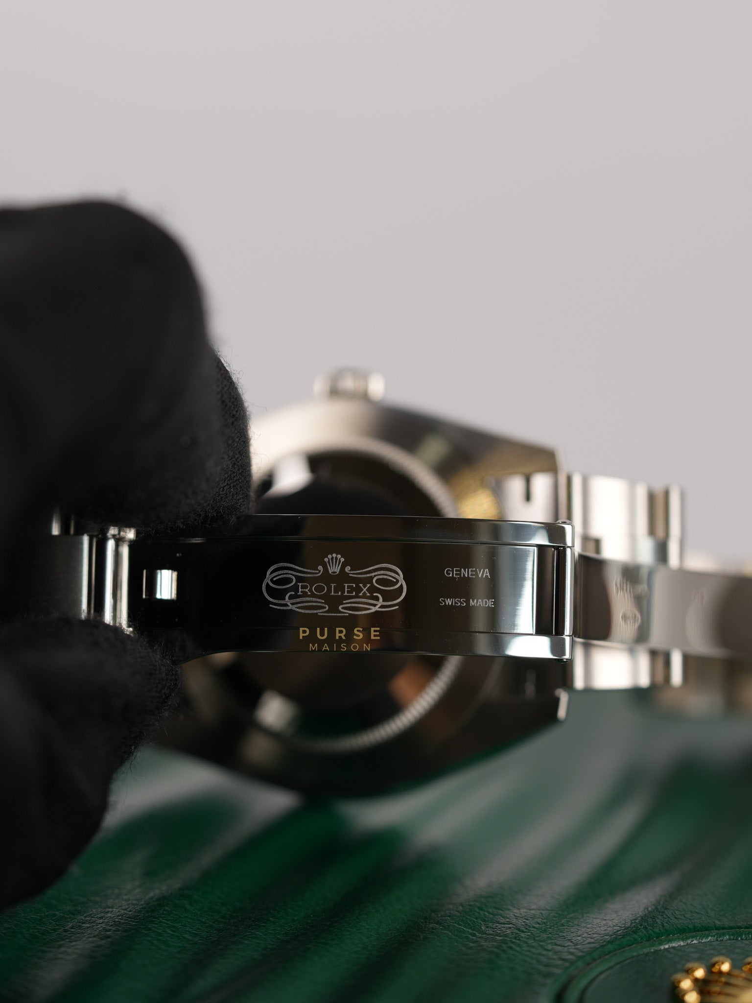 Oyster Perpetual 41mm Black Dial Stainless Strap (Reference Number 124300) | Purse Maison Luxury Bags Shop