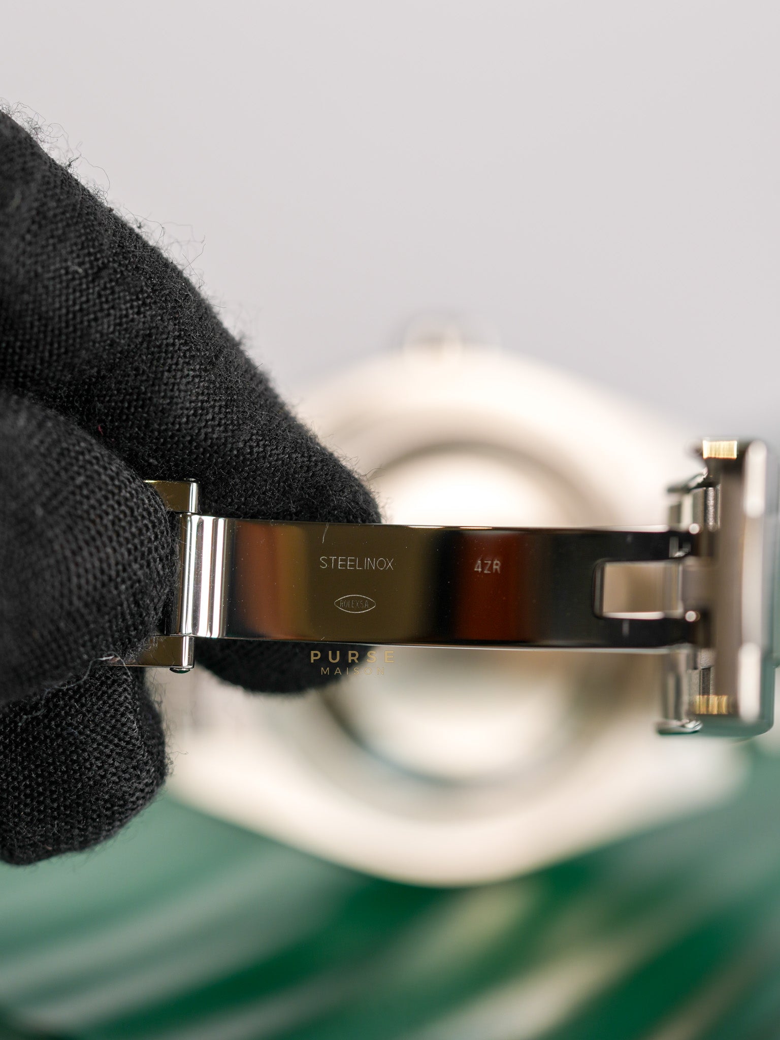 Oyster Perpetual 41mm Black Dial Stainless Strap (Reference Number 124300) | Purse Maison Luxury Bags Shop
