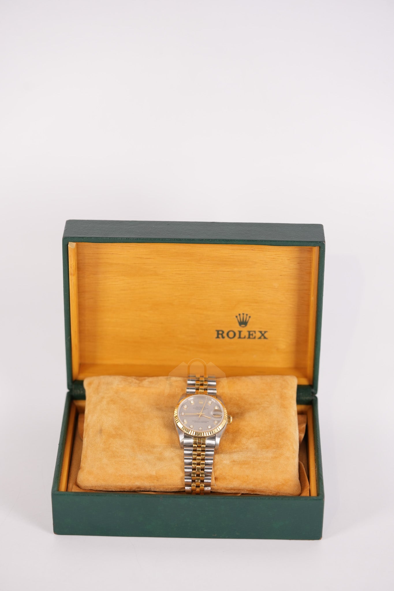 Oyster Perpetual Datejust in Two Tone 33mm with Diamonds Watch for Women | Purse Maison Luxury Bags Shop