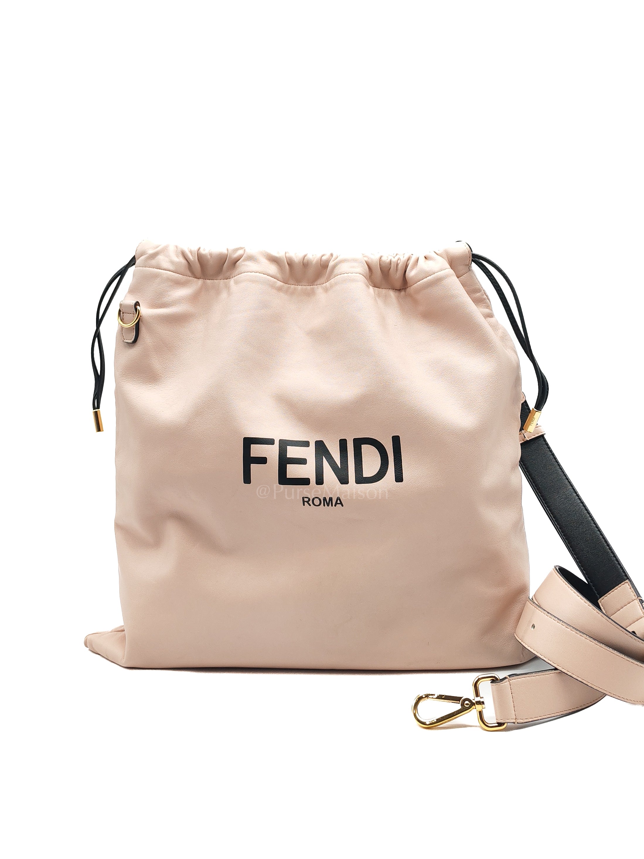 Pack Pouch Crossbody Bag in Blush Pink Leather & Gold Hardware | Purse Maison Luxury Bags Shop