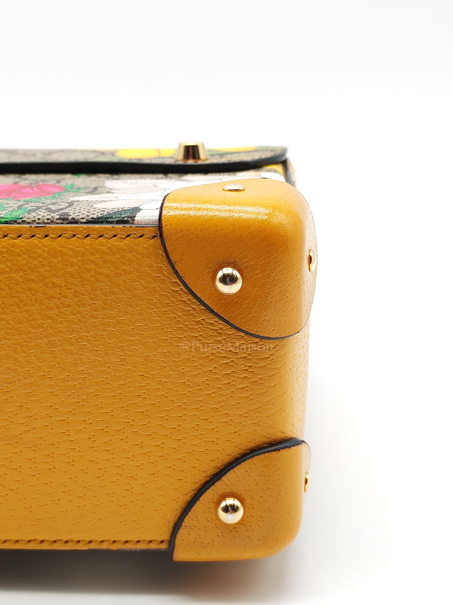 Padlock Flora Bamboo in Supreme Canvas Shoulder Bag | Purse Maison Luxury Bags Shop