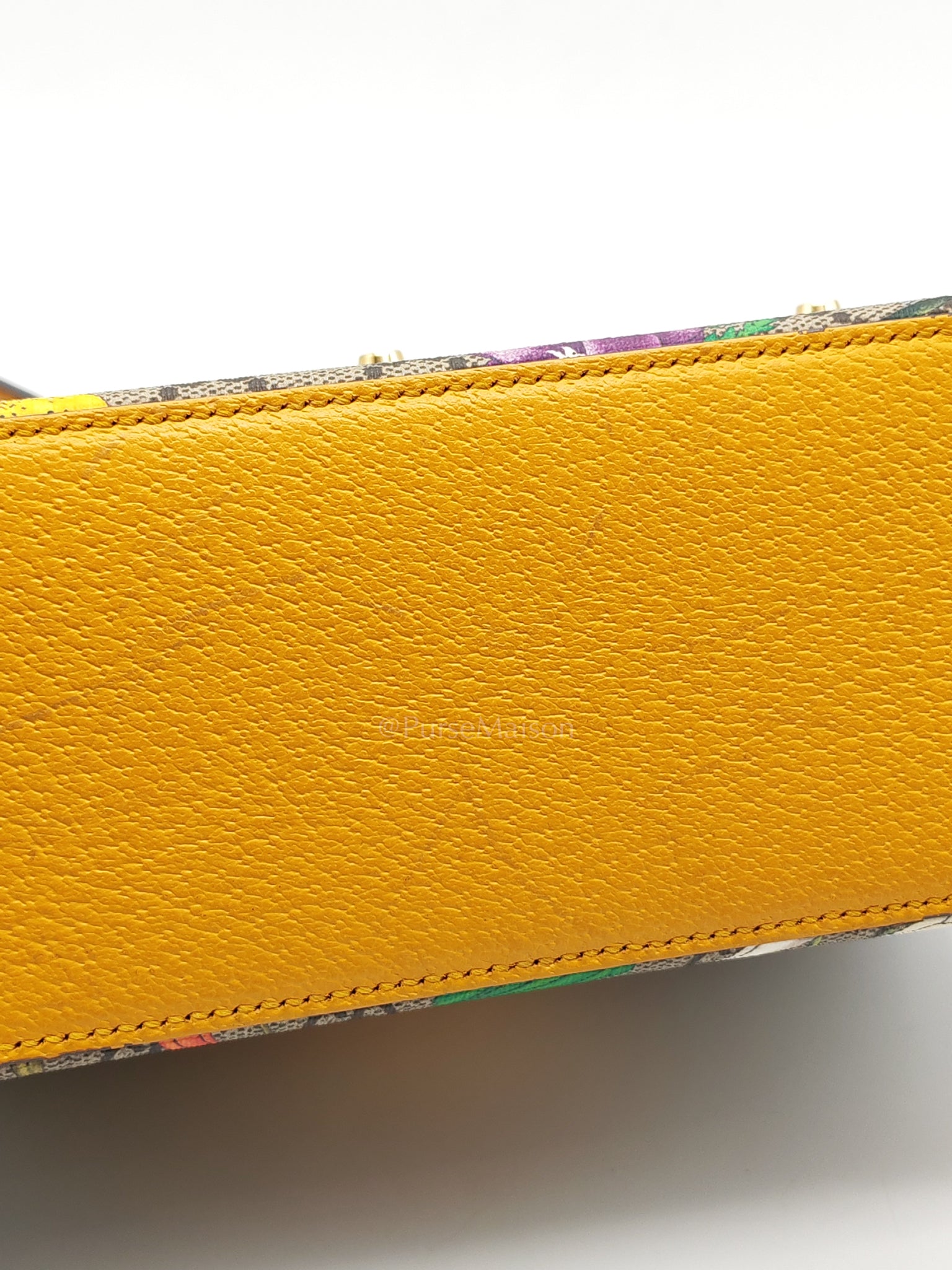 Padlock Flora Bamboo in Supreme Canvas Shoulder Bag | Purse Maison Luxury Bags Shop