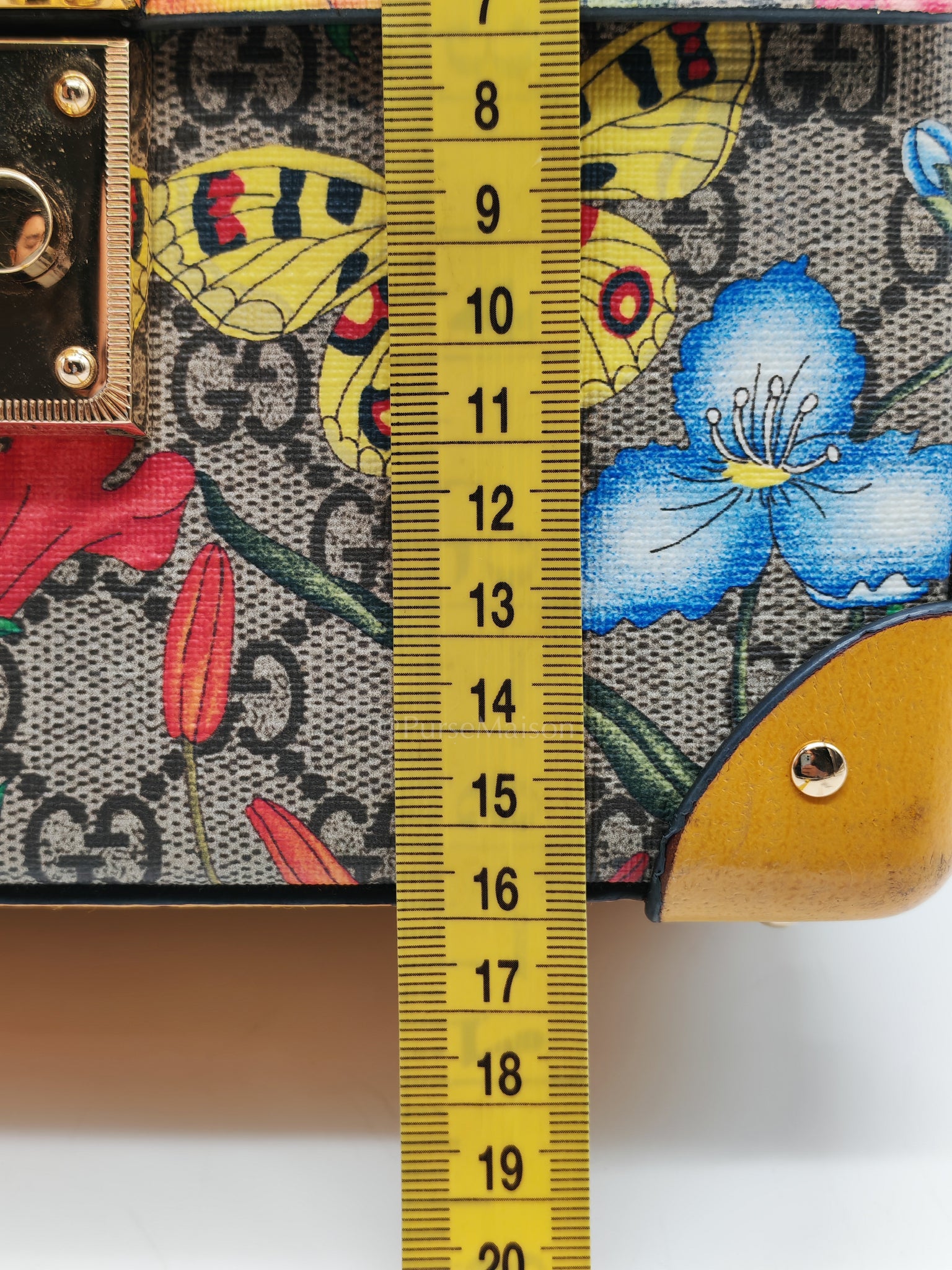 Padlock Flora Bamboo in Supreme Canvas Shoulder Bag | Purse Maison Luxury Bags Shop