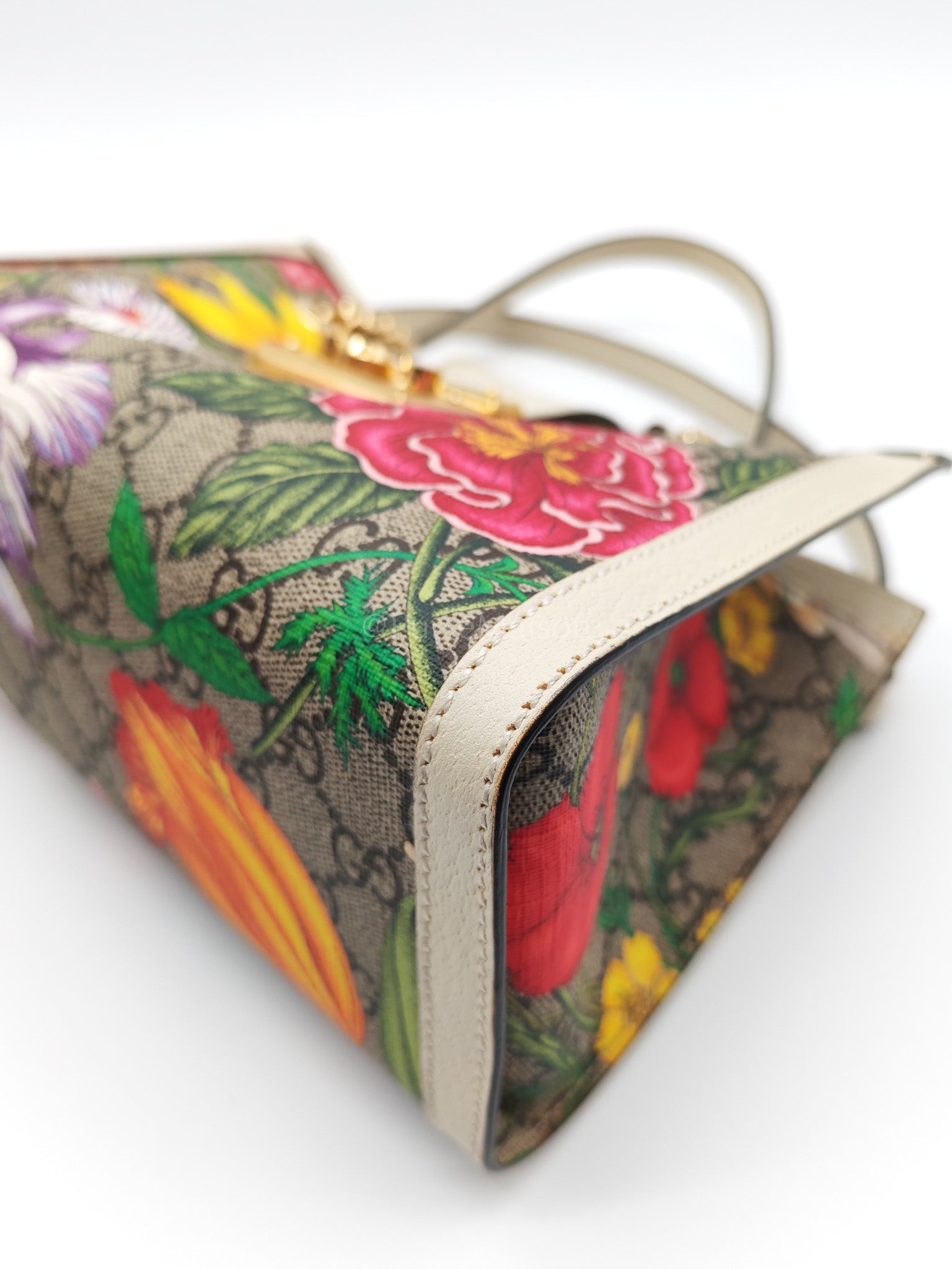 Padlock Flora in Supreme Canvas Tote Bag | Purse Maison Luxury Bags Shop