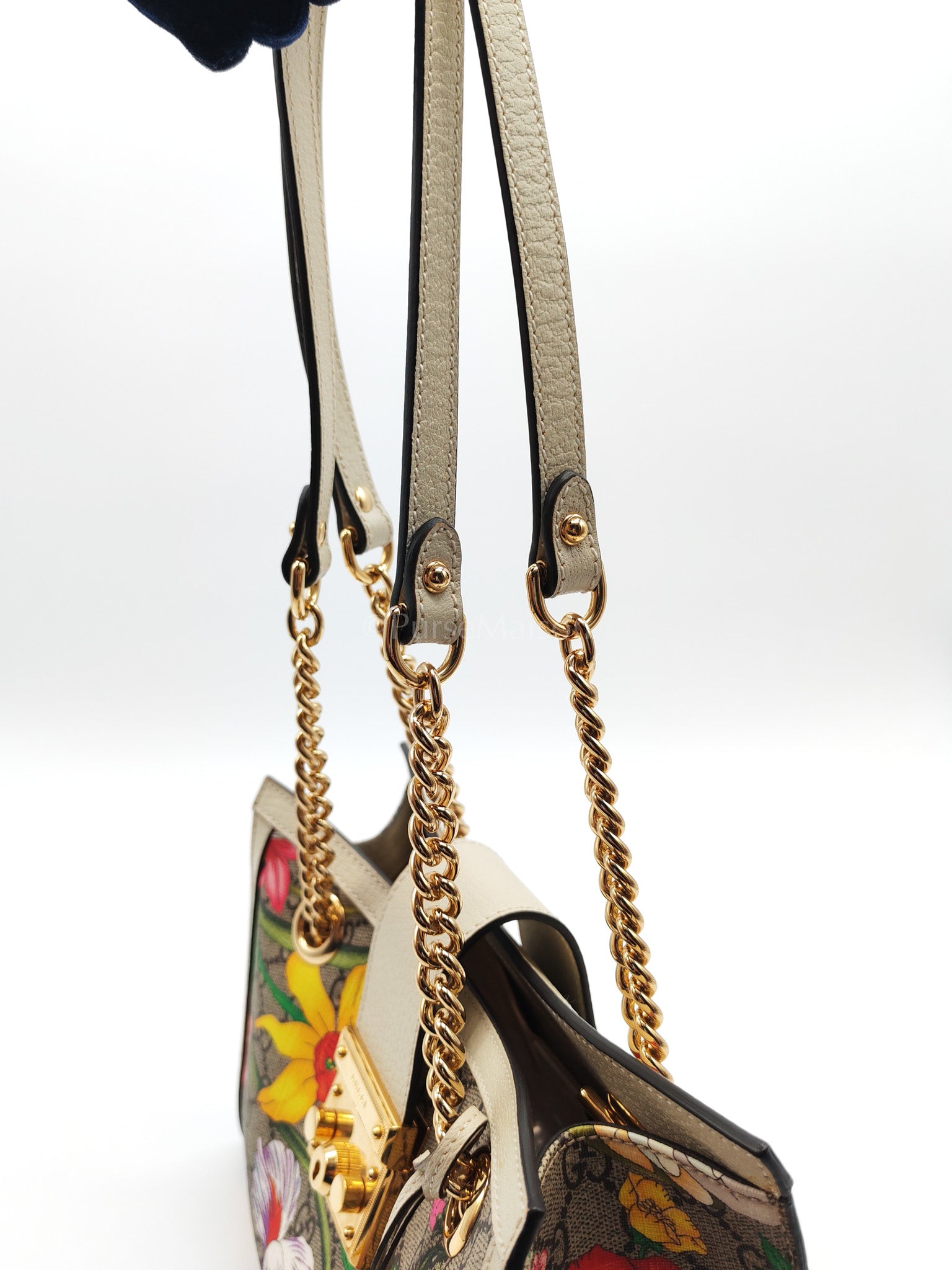 Padlock Flora in Supreme Canvas Tote Bag | Purse Maison Luxury Bags Shop