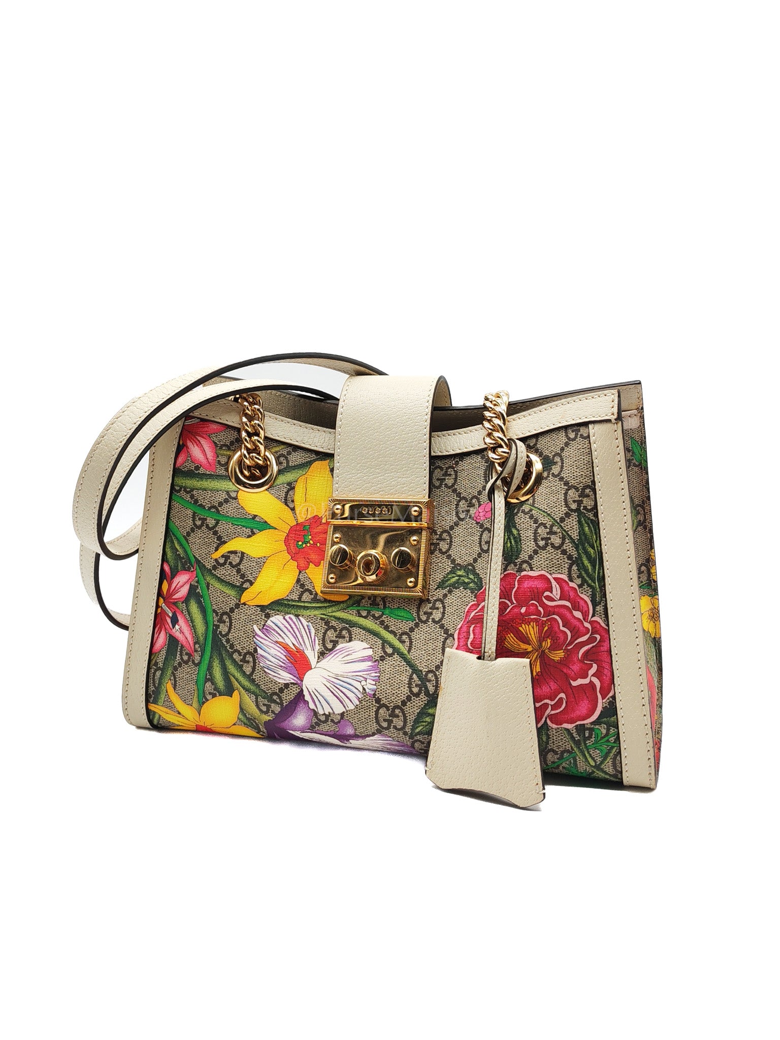 Padlock Flora in Supreme Canvas Tote Bag | Purse Maison Luxury Bags Shop
