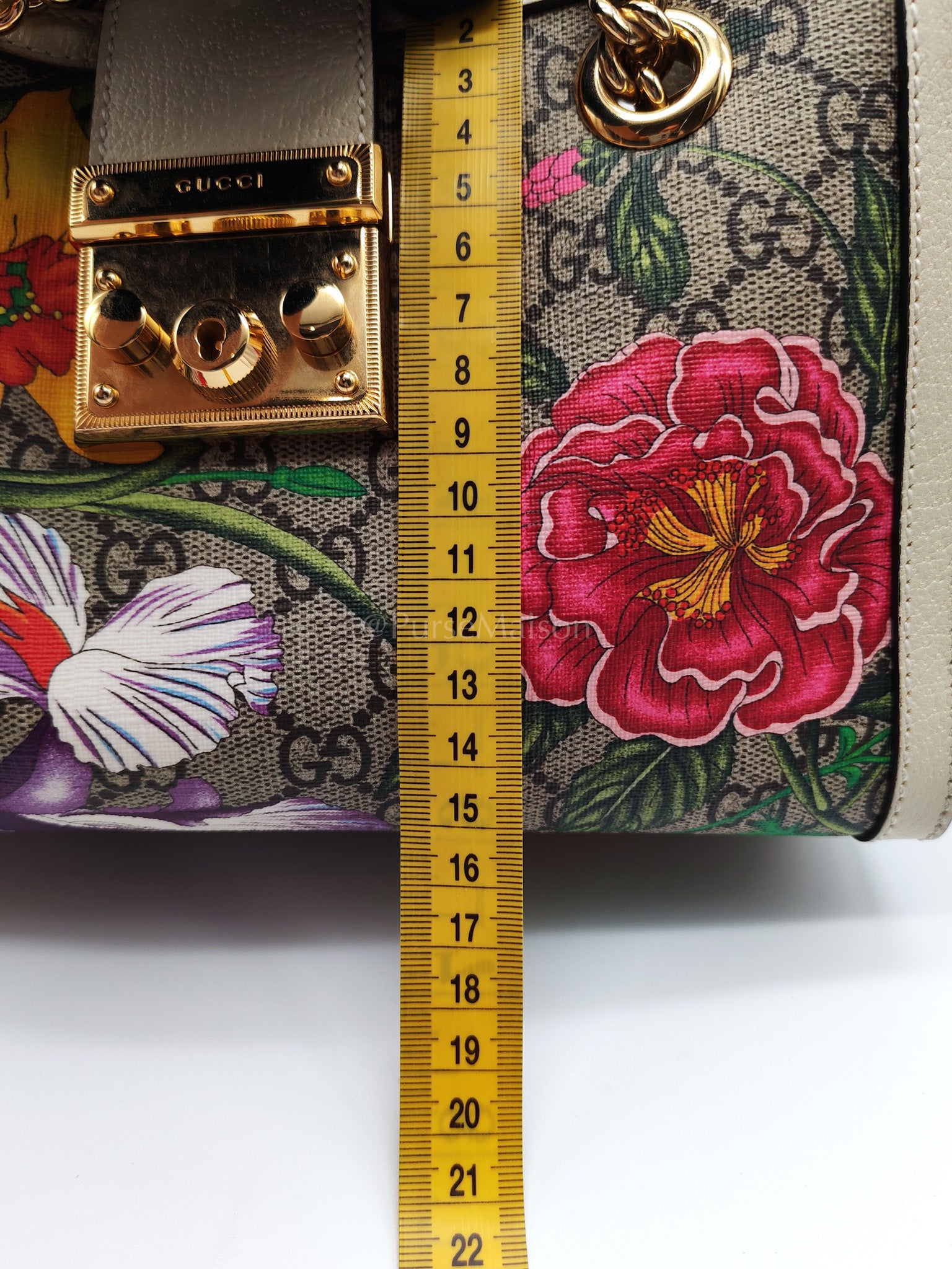 Padlock Flora in Supreme Canvas Tote Bag | Purse Maison Luxury Bags Shop