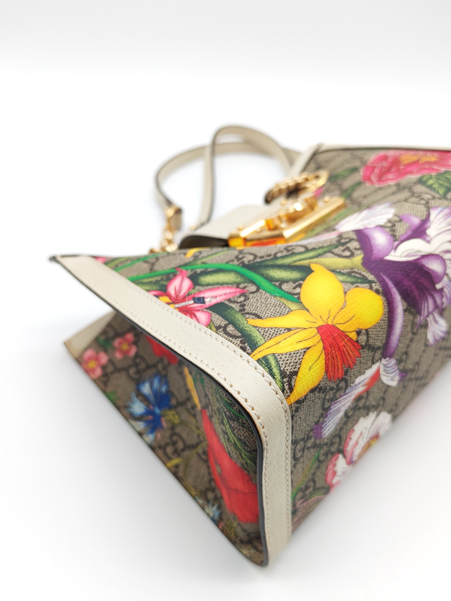 Padlock Flora in Supreme Canvas Tote Bag | Purse Maison Luxury Bags Shop