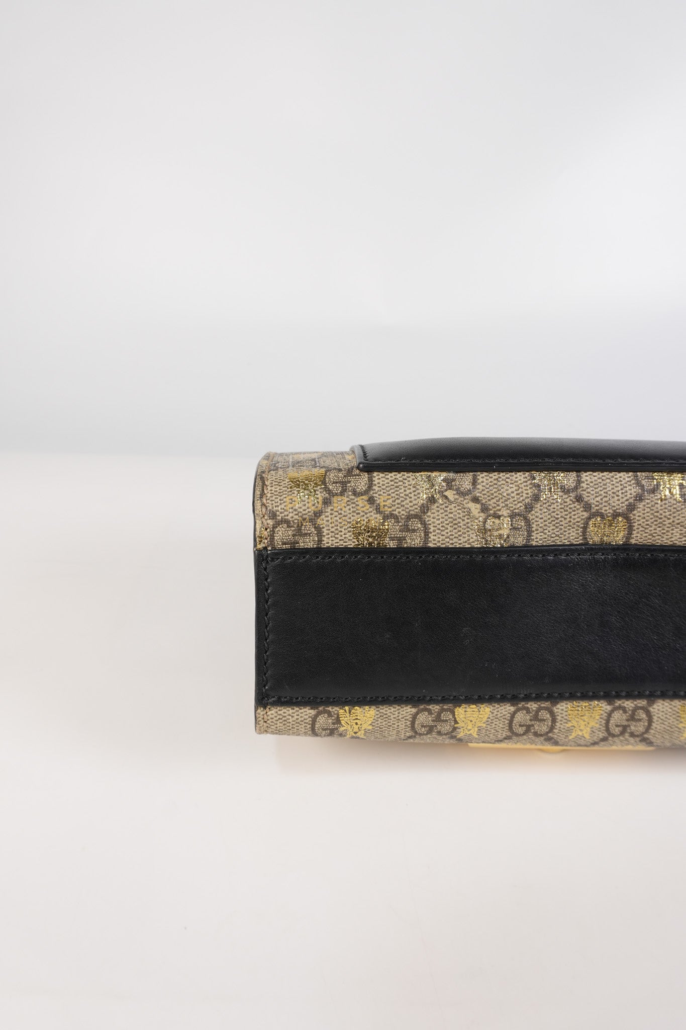 Padlock Mini Bees Supreme Canvas & Gold Hardware | Purse Maison Luxury Bags Shop