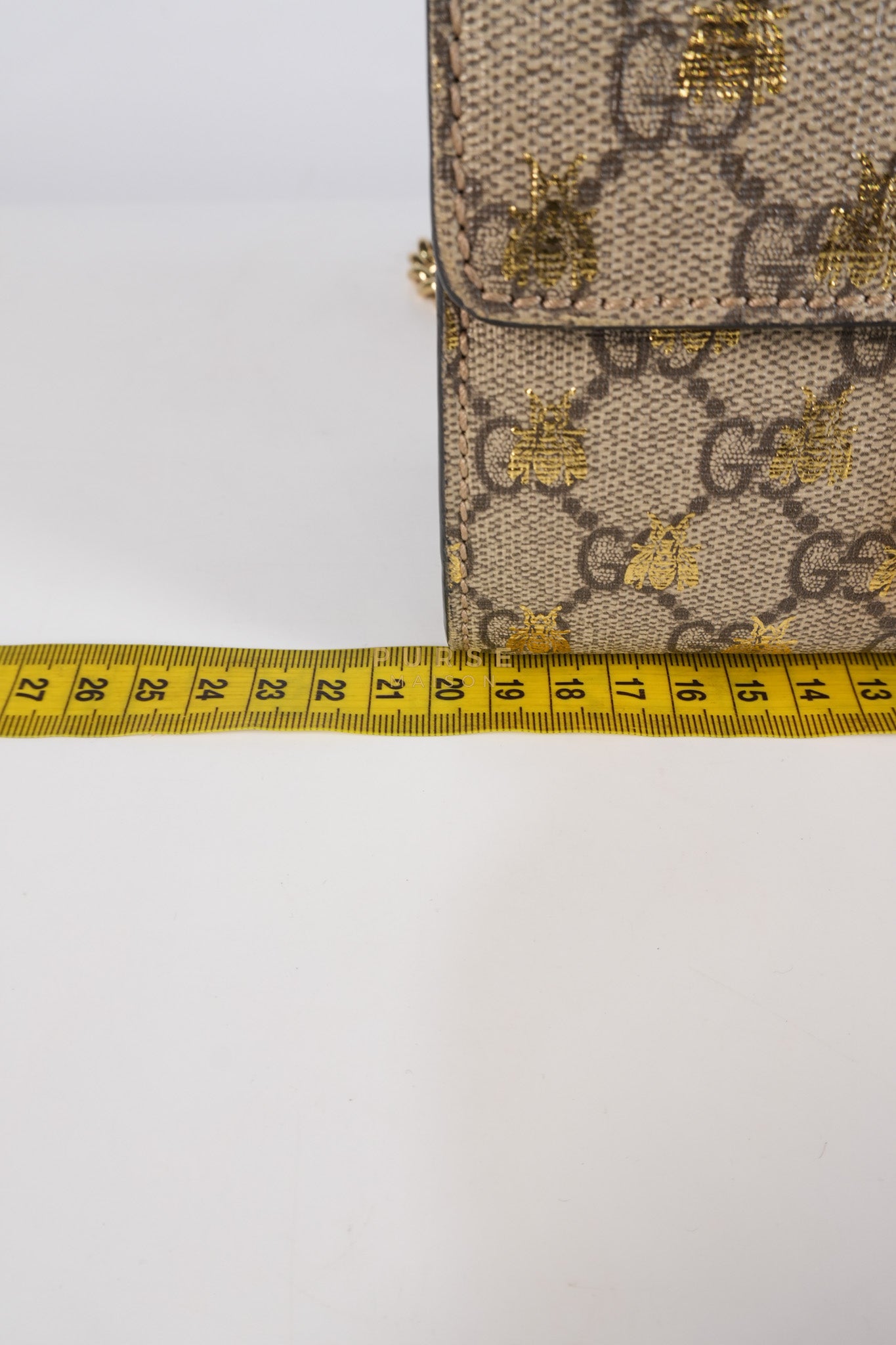 Padlock Mini Bees Supreme Canvas & Gold Hardware | Purse Maison Luxury Bags Shop