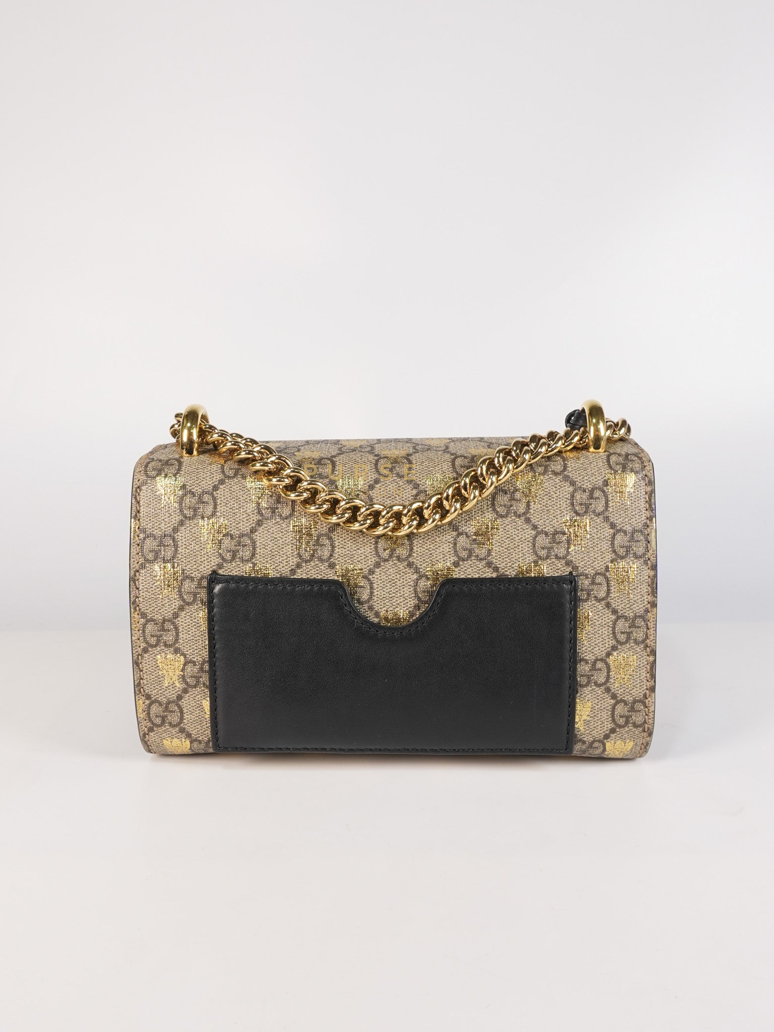 Padlock Mini Bees Supreme Canvas & Gold Hardware | Purse Maison Luxury Bags Shop