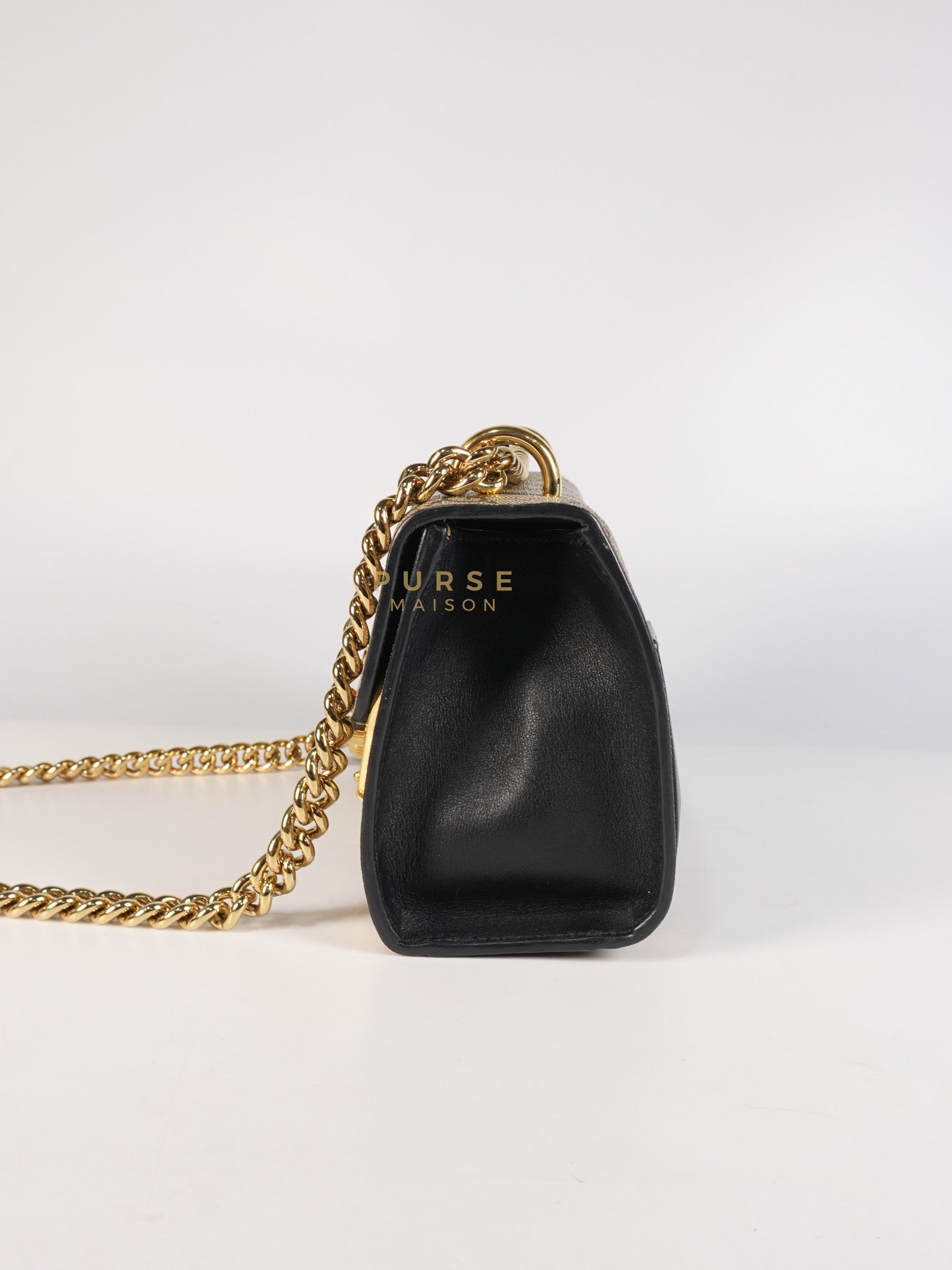 Padlock Mini Bees Supreme Canvas & Gold Hardware | Purse Maison Luxury Bags Shop