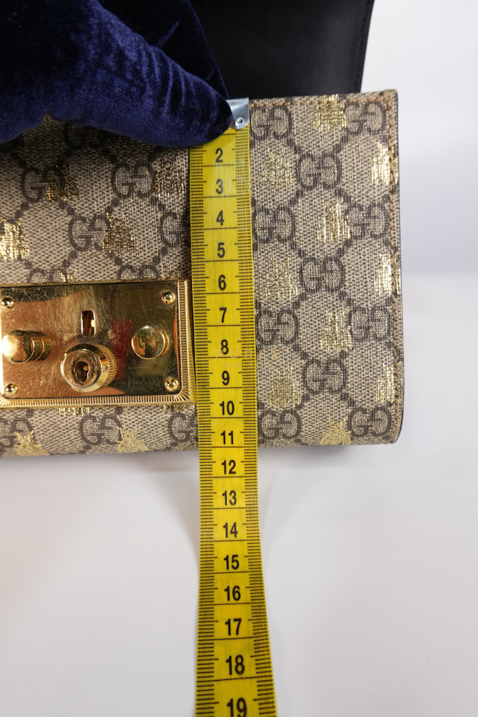 Padlock Mini in GG Bees Supreme Canvas | Purse Maison Luxury Bags Shop