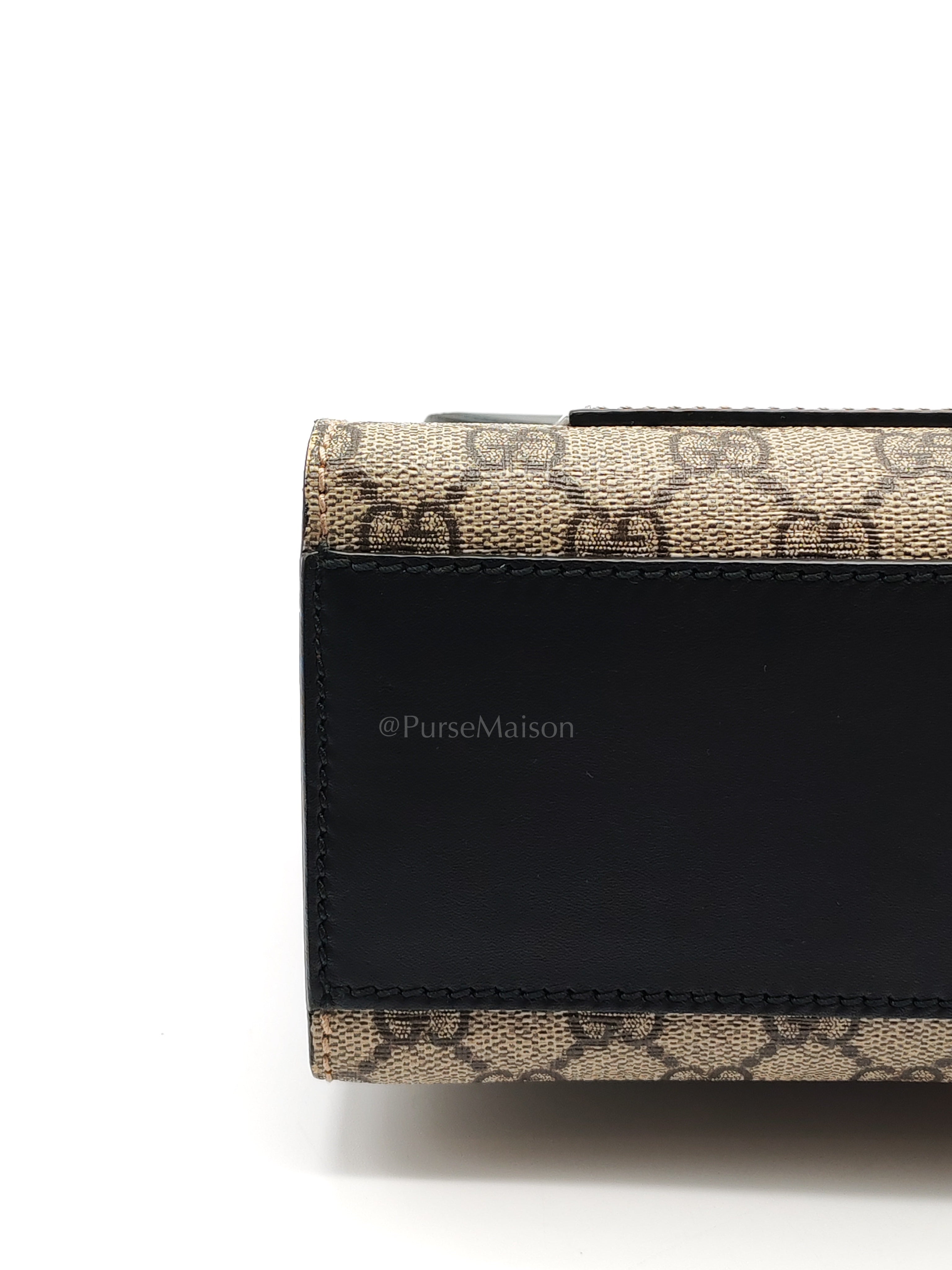 Padlock Shoulder Bag Medium in GG Supreme Canvas & Gold Hardware | Purse Maison Luxury Bags Shop