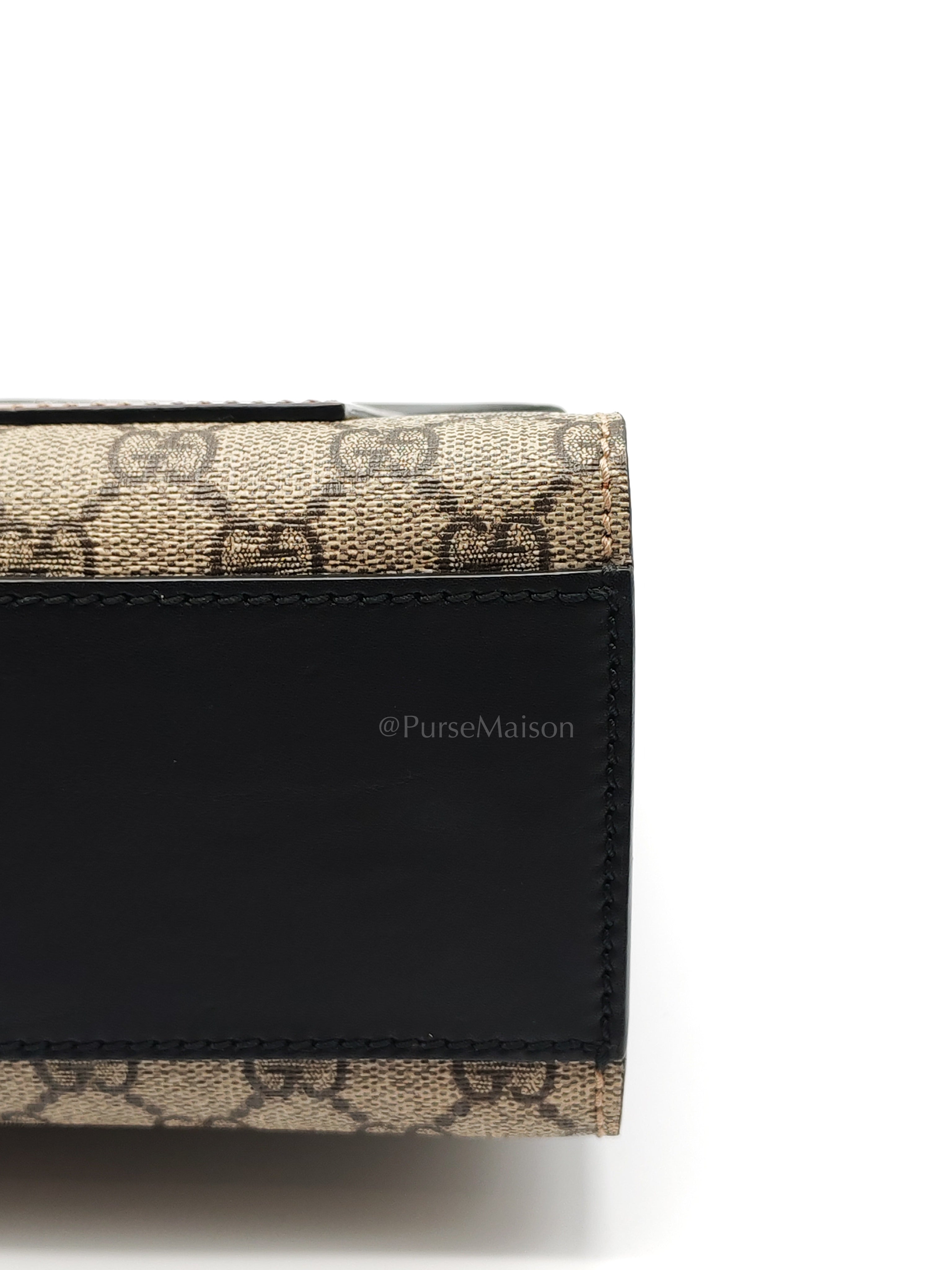 Padlock Shoulder Bag Medium in GG Supreme Canvas & Gold Hardware | Purse Maison Luxury Bags Shop