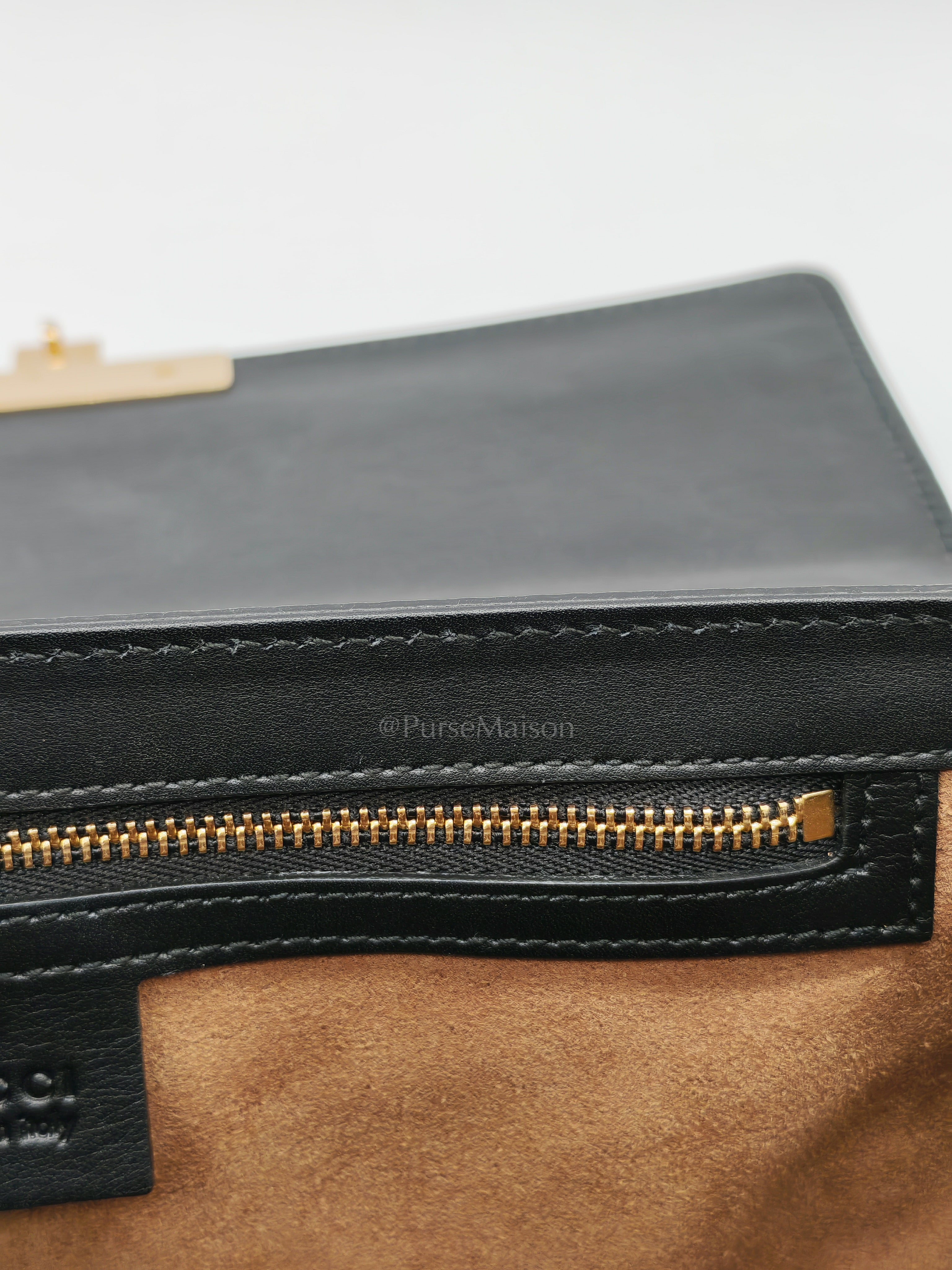 Padlock Shoulder Bag Medium in GG Supreme Canvas & Gold Hardware | Purse Maison Luxury Bags Shop