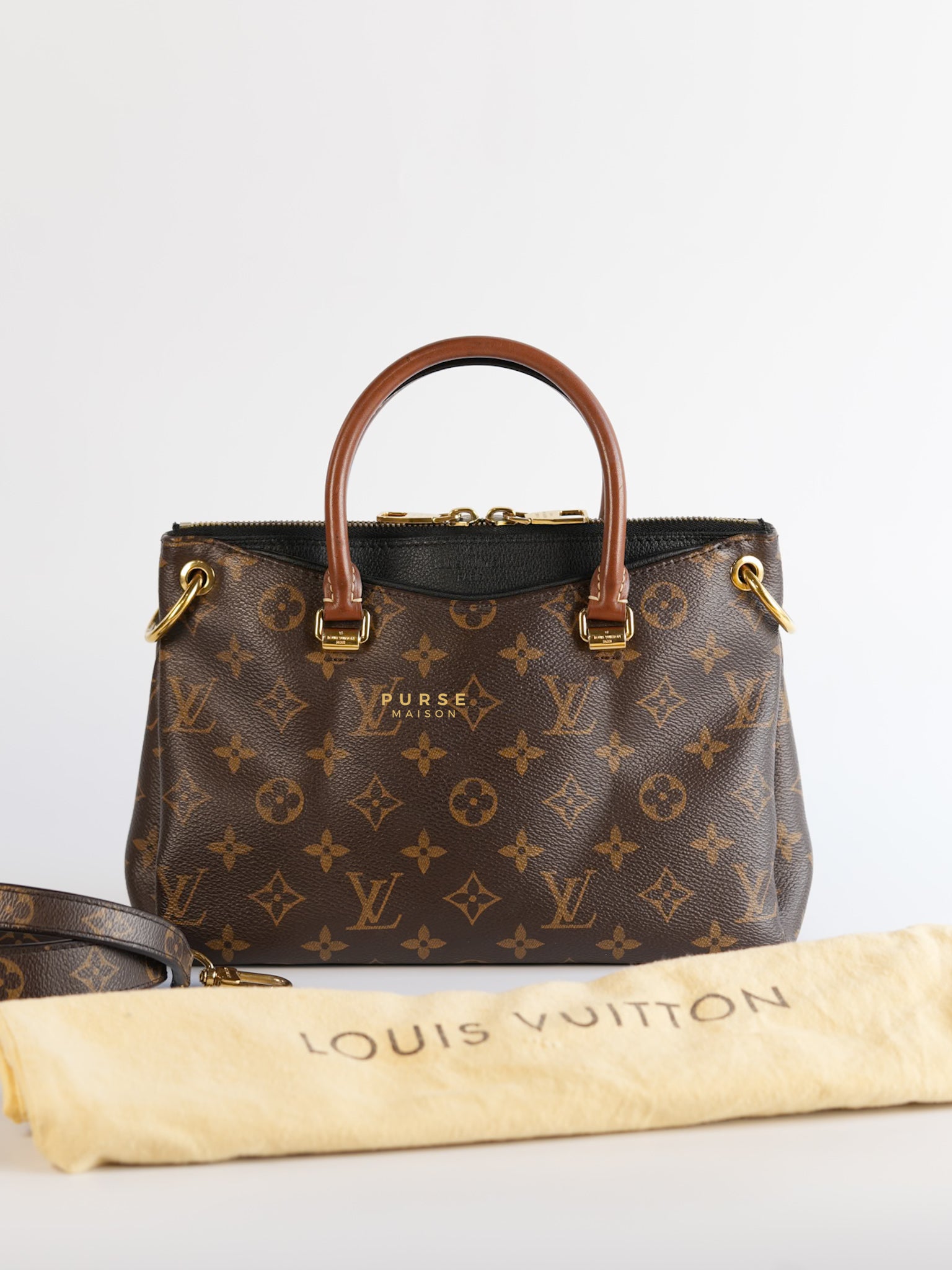 Pallas BB Monogram 2Way Black Bag (Date code: SP1135) | Purse Maison Luxury Bags Shop