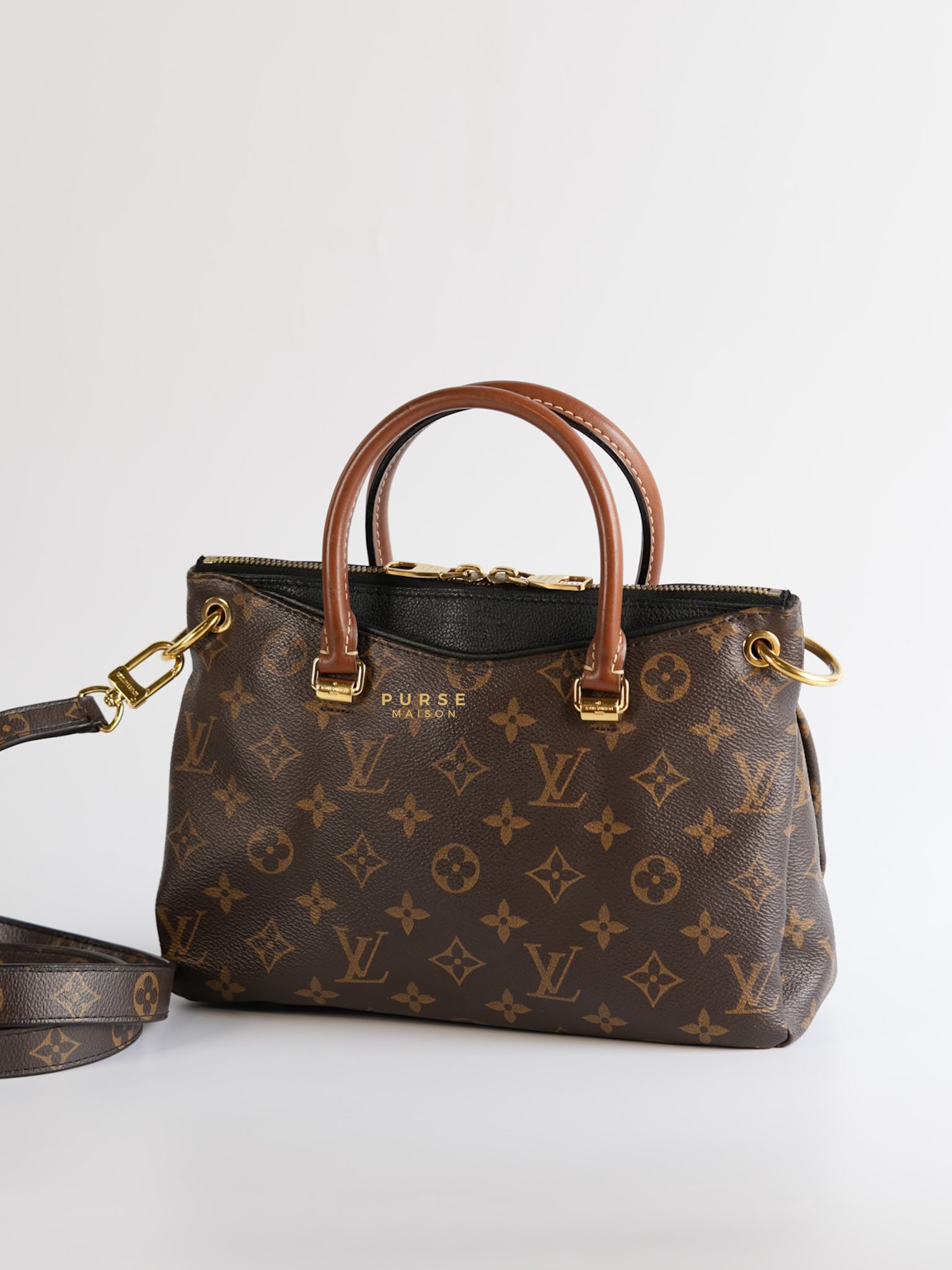 Pallas BB Monogram 2Way Black Bag (Date code: SP1135) | Purse Maison Luxury Bags Shop