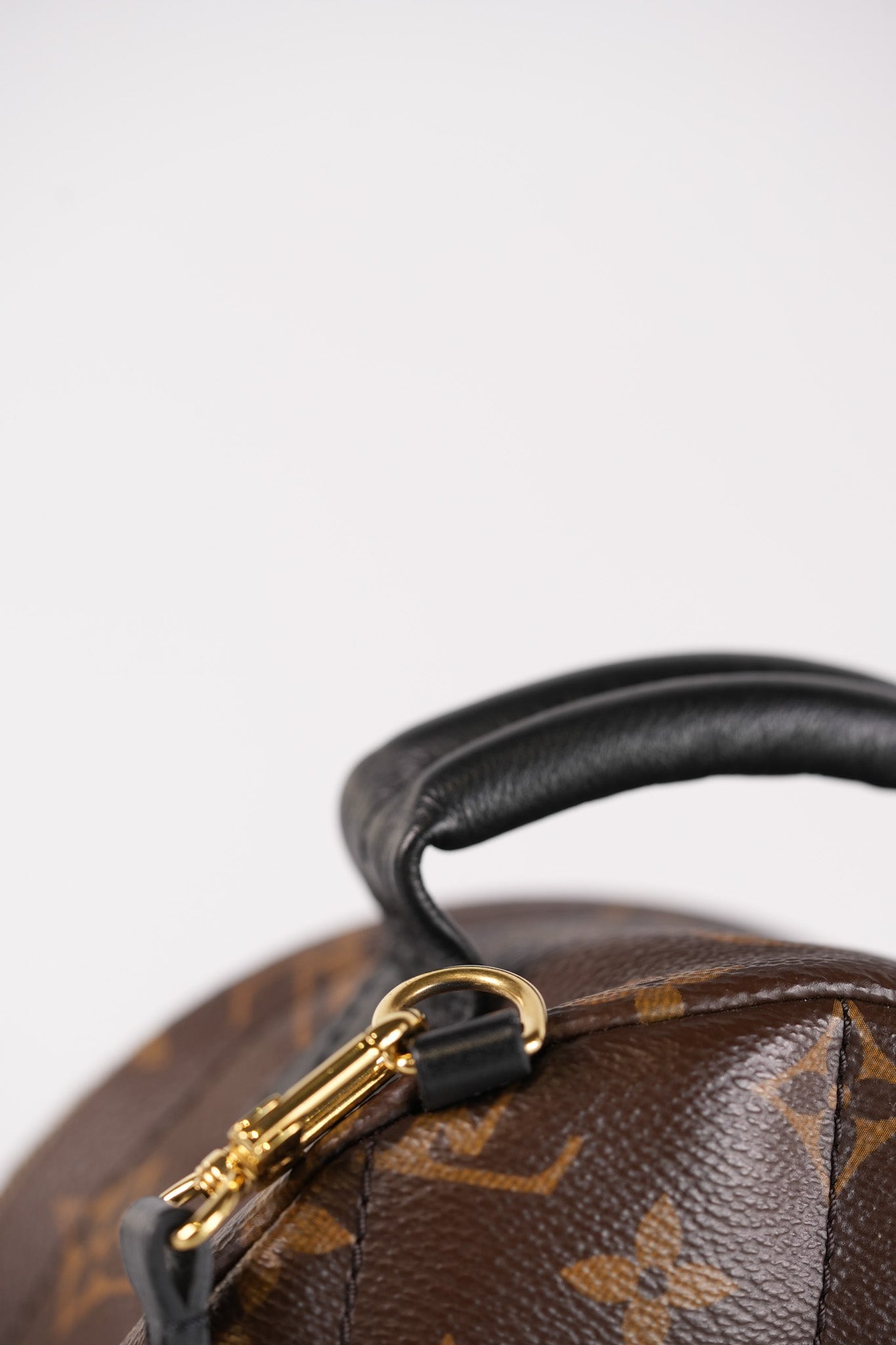 Palm Spring Mini in Monogram Canvas & Gold Hardware Microchip | Purse Maison Luxury Bags Shop