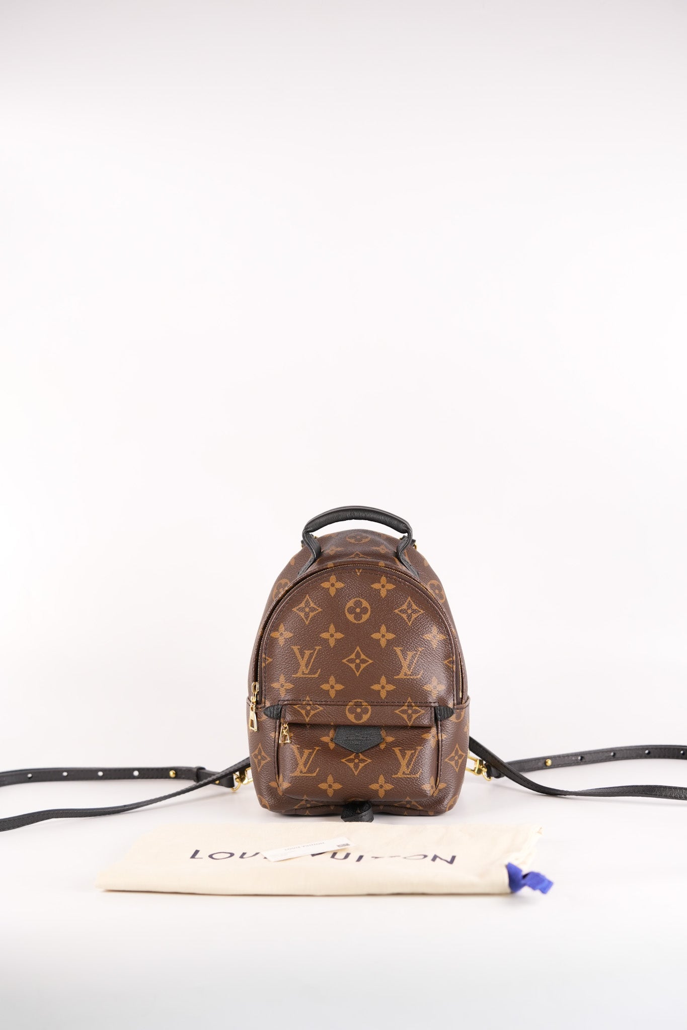 Palm Spring Mini in Monogram Canvas & Gold Hardware Microchip | Purse Maison Luxury Bags Shop