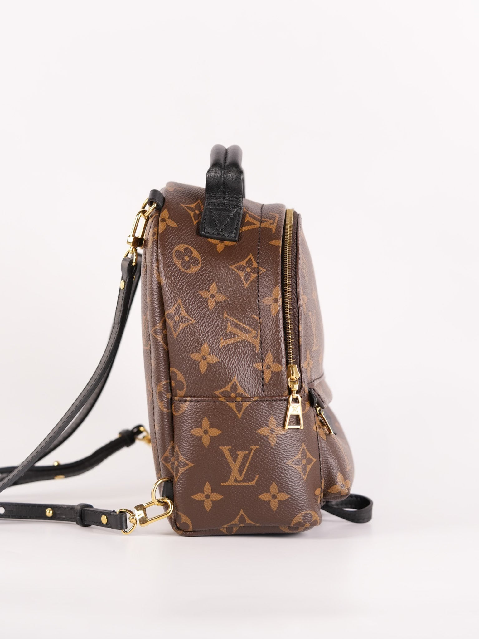 Palm Spring Mini in Monogram Canvas & Gold Hardware Microchip | Purse Maison Luxury Bags Shop