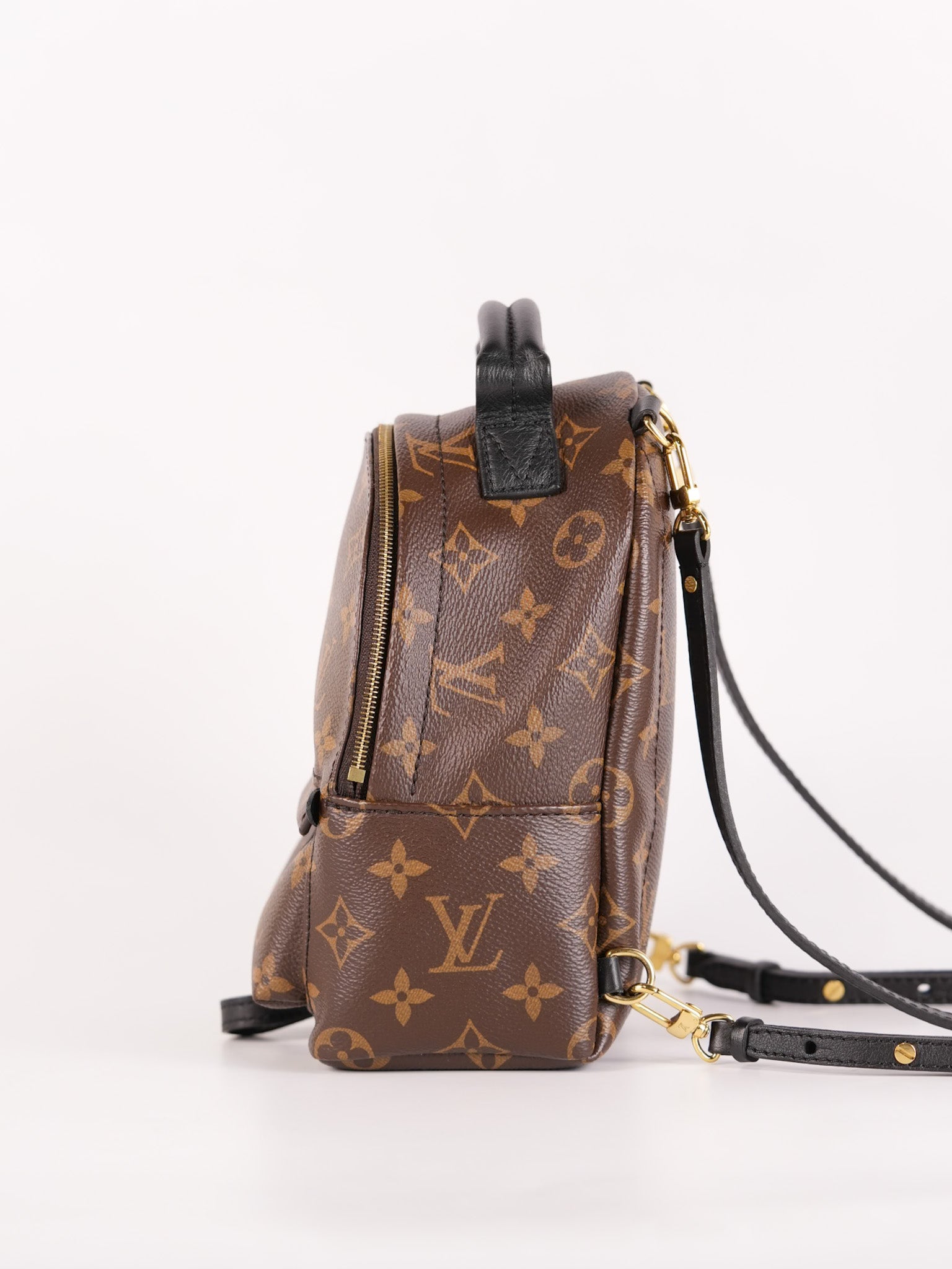 Palm Spring Mini in Monogram Canvas & Gold Hardware Microchip | Purse Maison Luxury Bags Shop