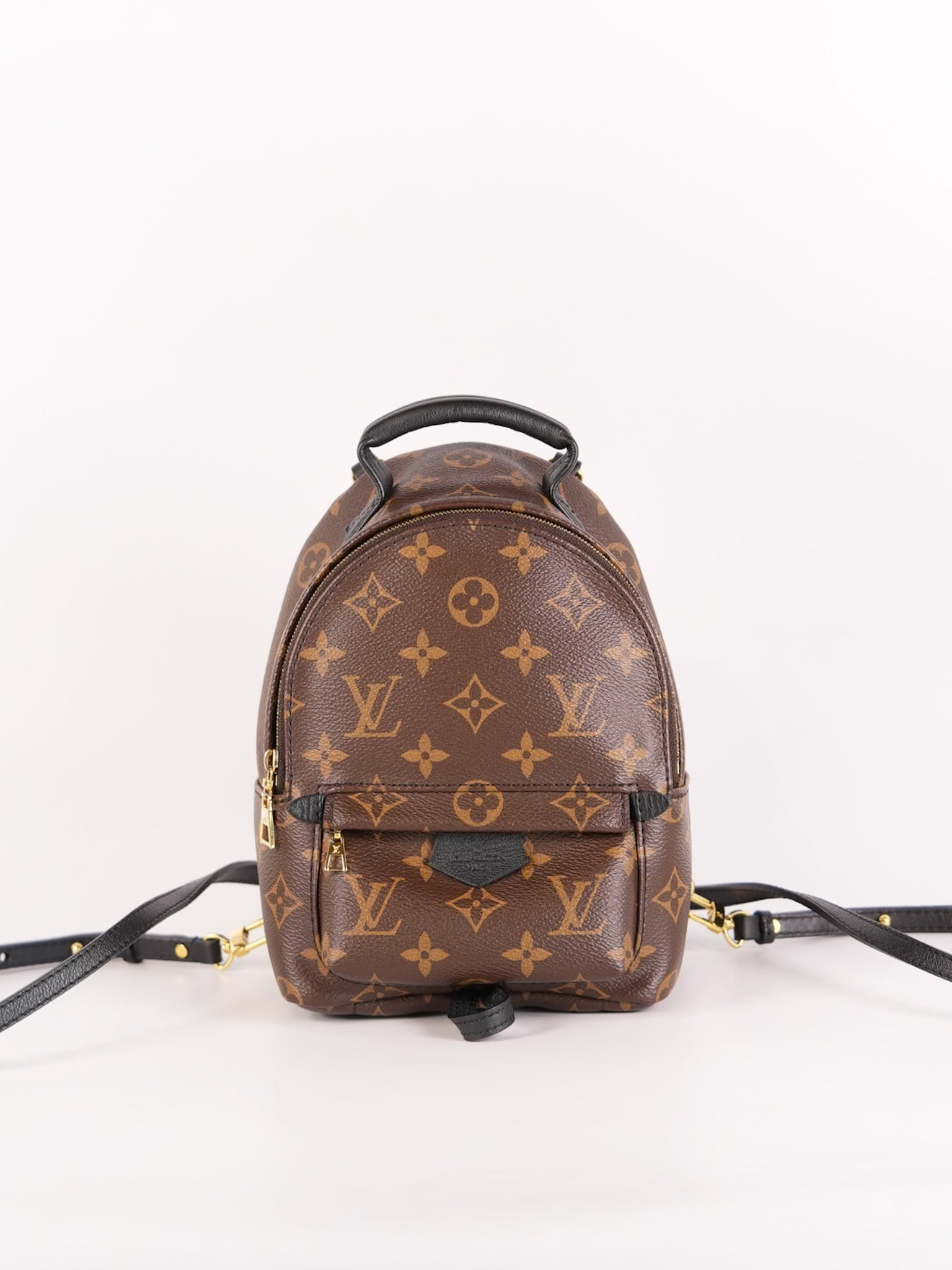 Palm Spring Mini in Monogram Canvas & Gold Hardware Microchip | Purse Maison Luxury Bags Shop