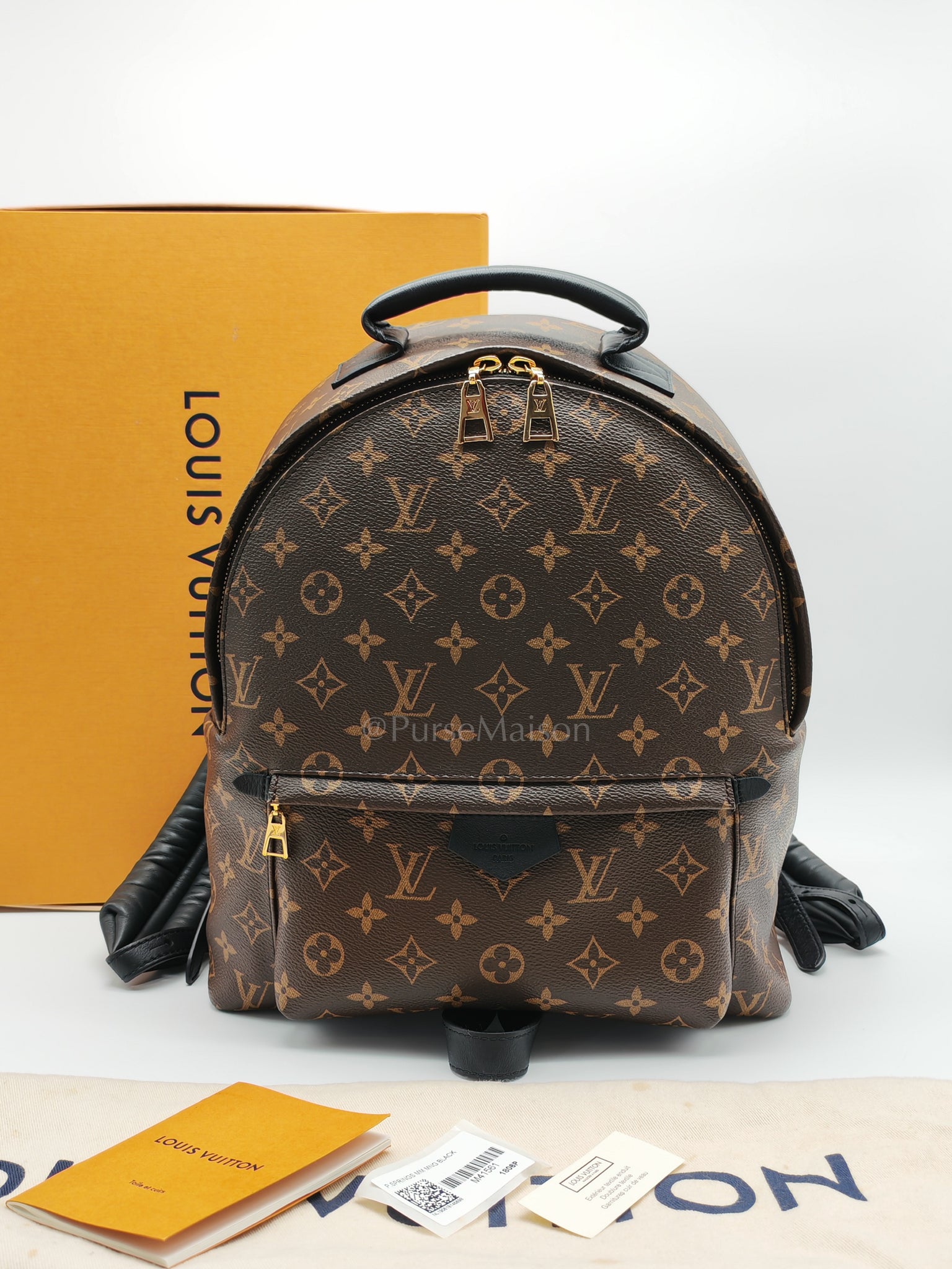 Palm Spring MM in Monogram Canvas Backpack (Date Code: PL2159) | Purse Maison Luxury Bags Shop