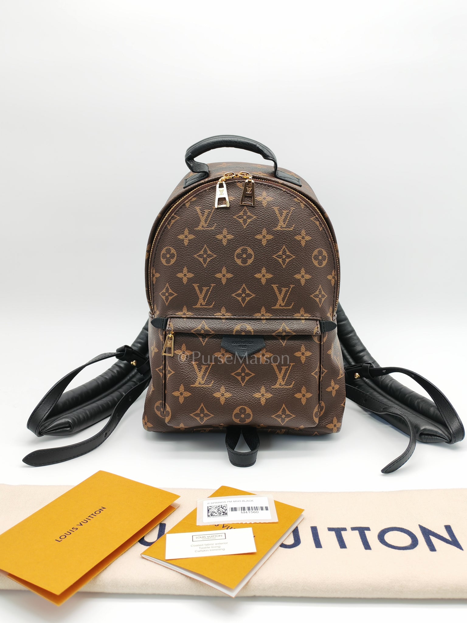 Palm Springs PM in Monogram Canvas Backpack (Microchip) | Purse Maison Luxury Bags Shop