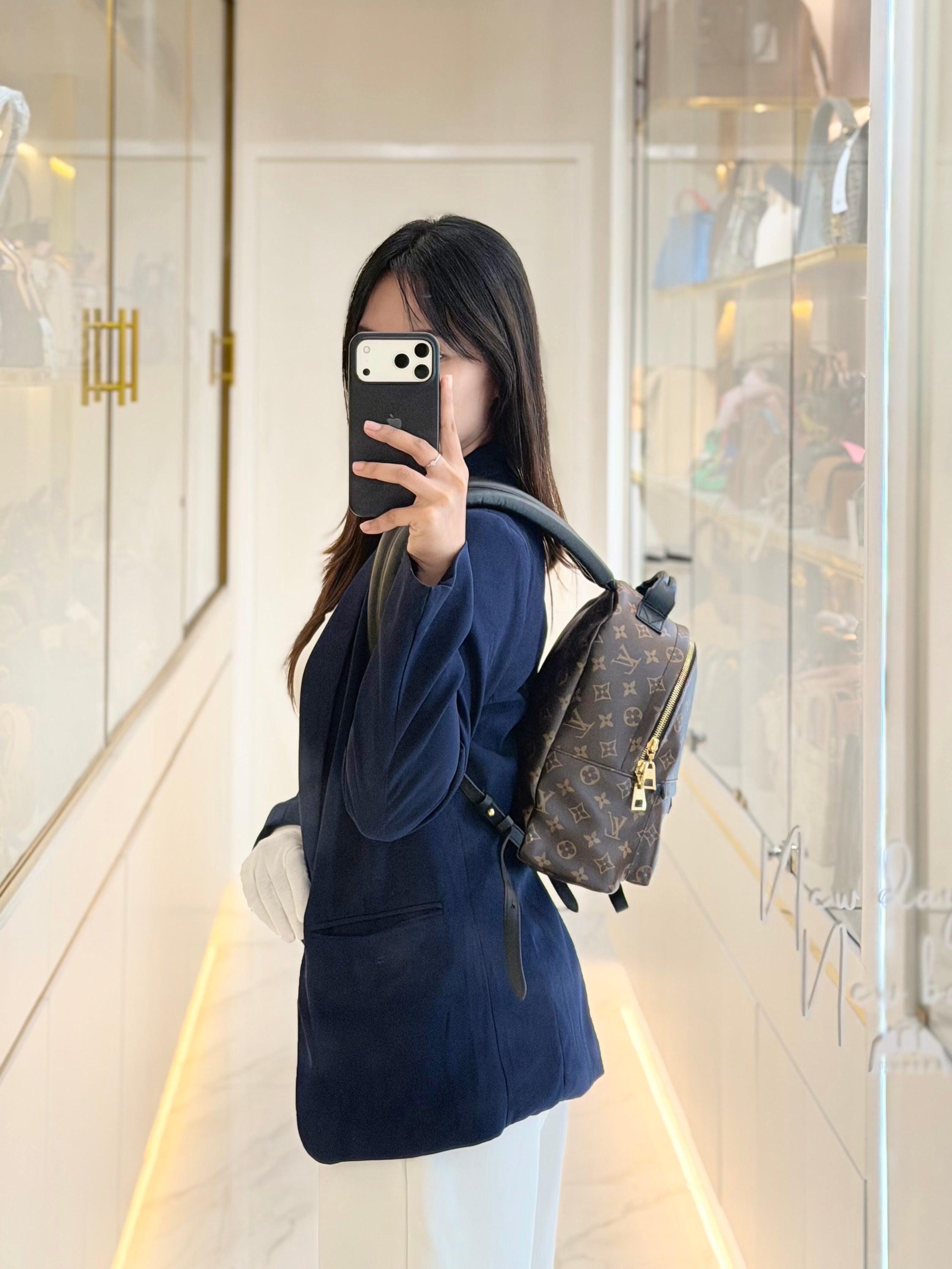 Palm Springs PM in Monogram Canvas Backpack (Microchip) | Purse Maison Luxury Bags Shop