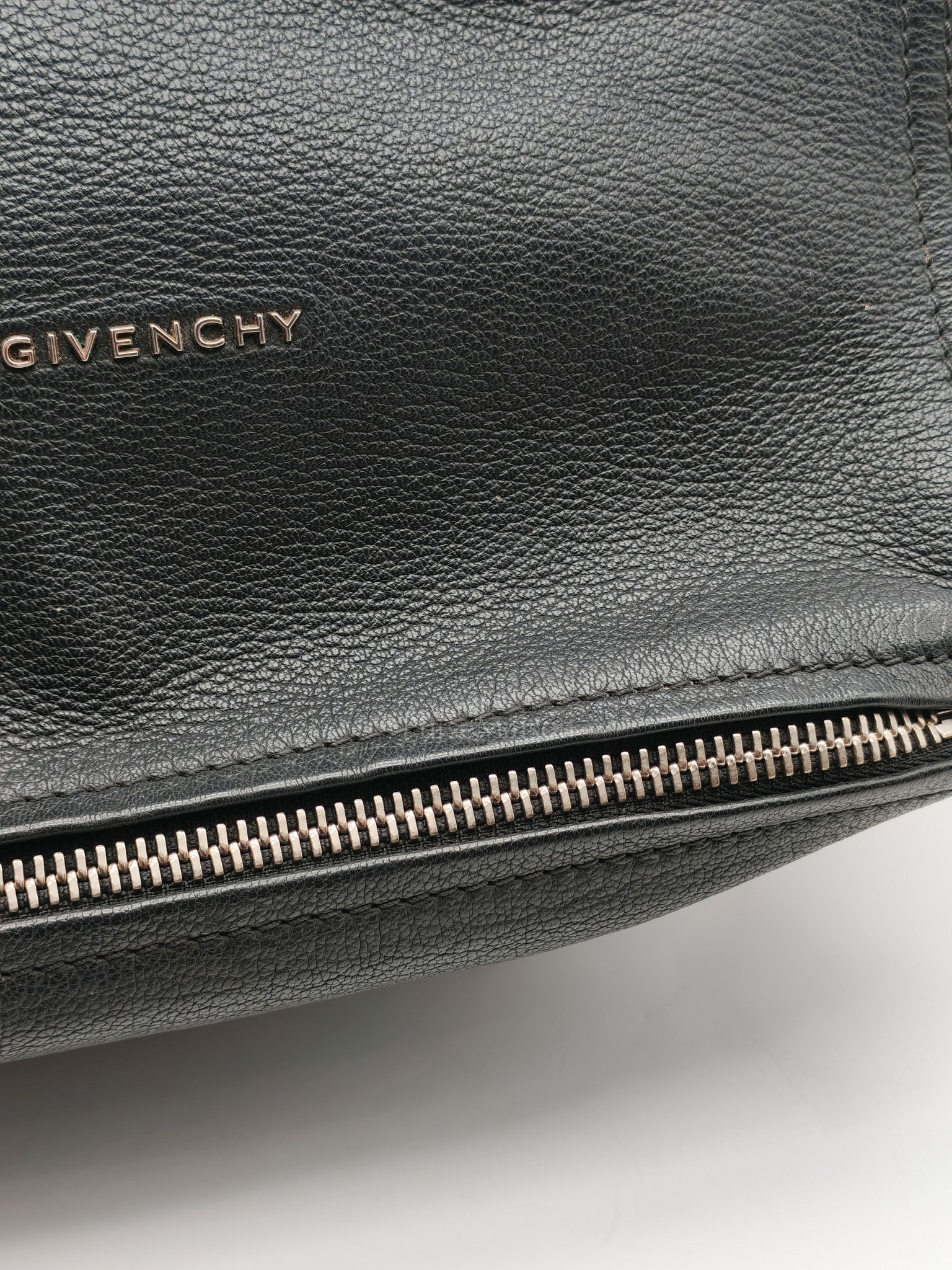 Pandora Bag in Black Goat Skin Leather & Silver Hardware | Purse Maison Luxury Bags Shop