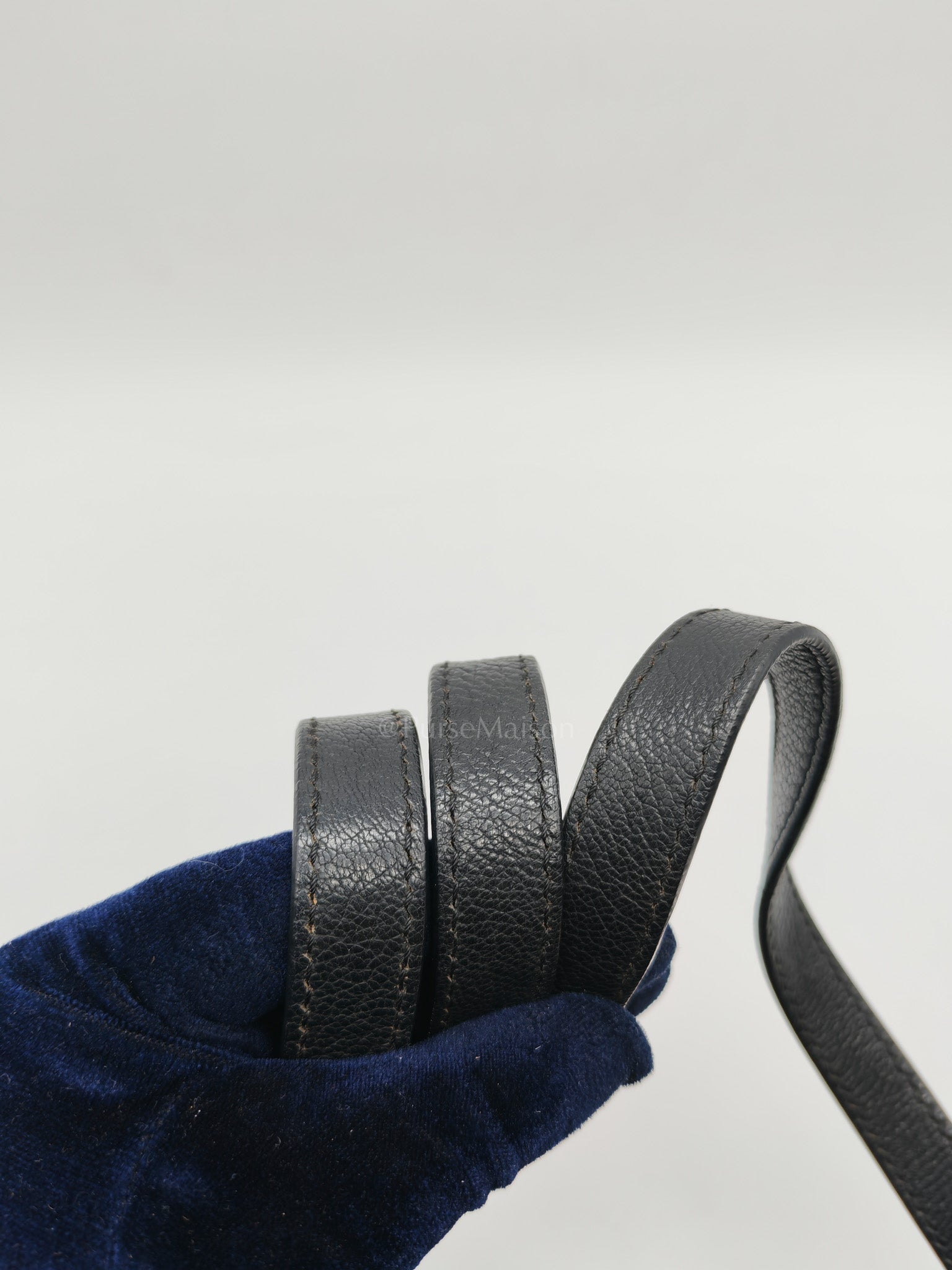 Pandora Bag in Black Goat Skin Leather & Silver Hardware | Purse Maison Luxury Bags Shop