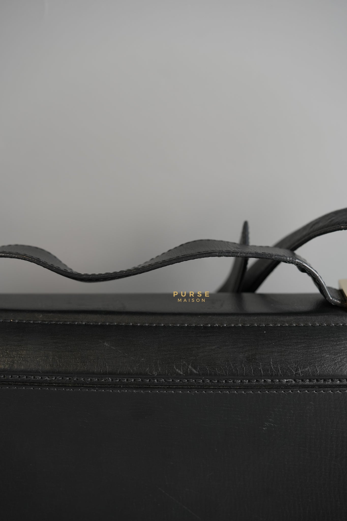 Pandora Box Medium in Black Calfskin Leather | Purse Maison Luxury Bags Shop