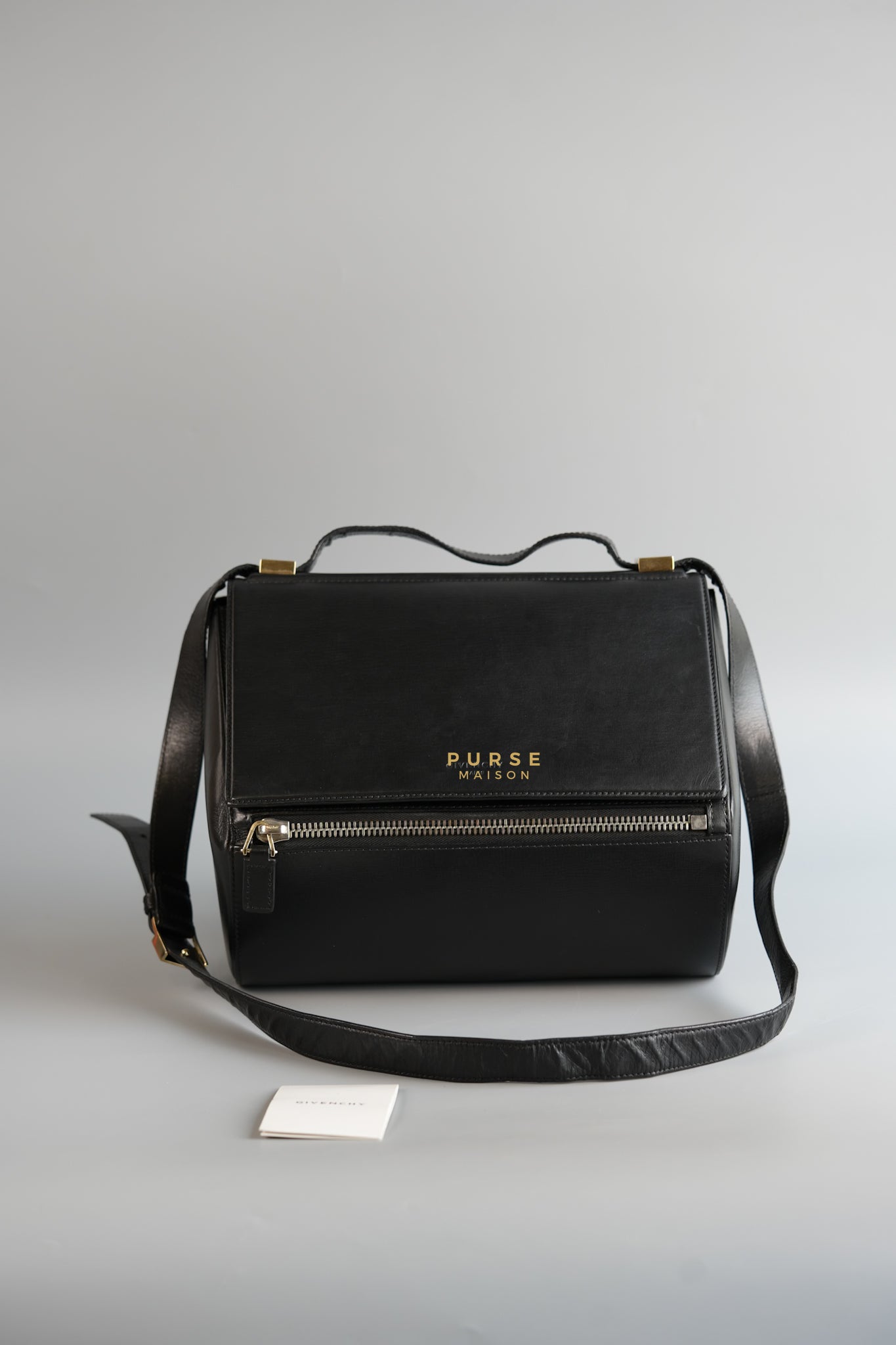 Pandora Box Medium in Black Calfskin Leather | Purse Maison Luxury Bags Shop