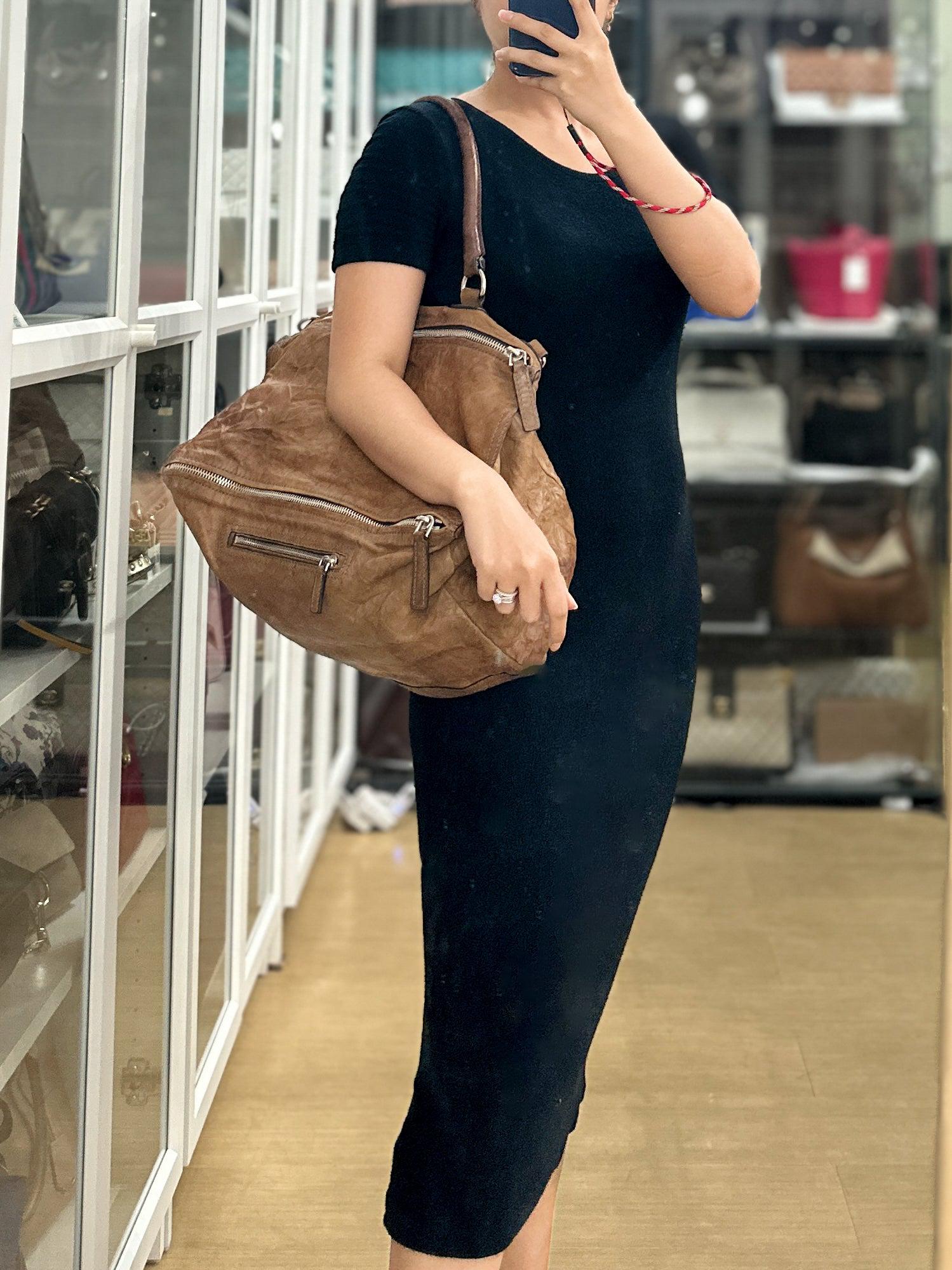 Givenchy Large Pandora Brown Bag in Sheep Leather