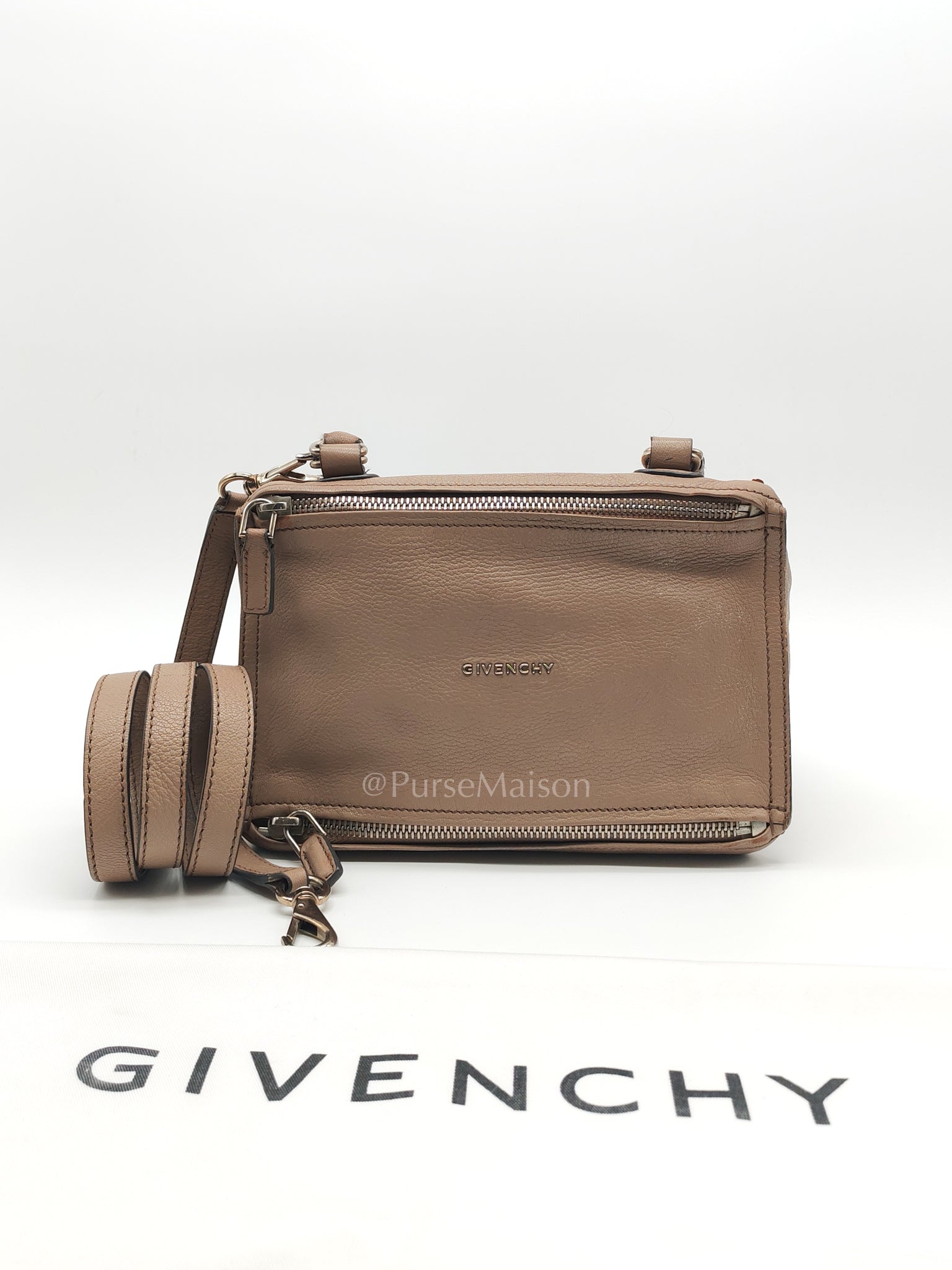 Pandora Small in Grained Goatskin Leather Crossbody Bag | Purse Maison Luxury Bags Shop